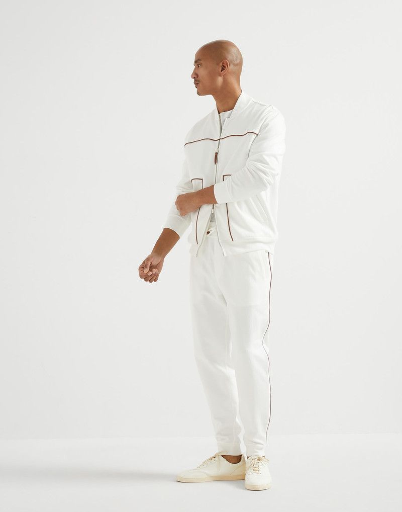 Brunello Cucinelli o1y0526 Jogger & Sweatpant in White Size US 36 / EU 52 - 4 Thumbnail