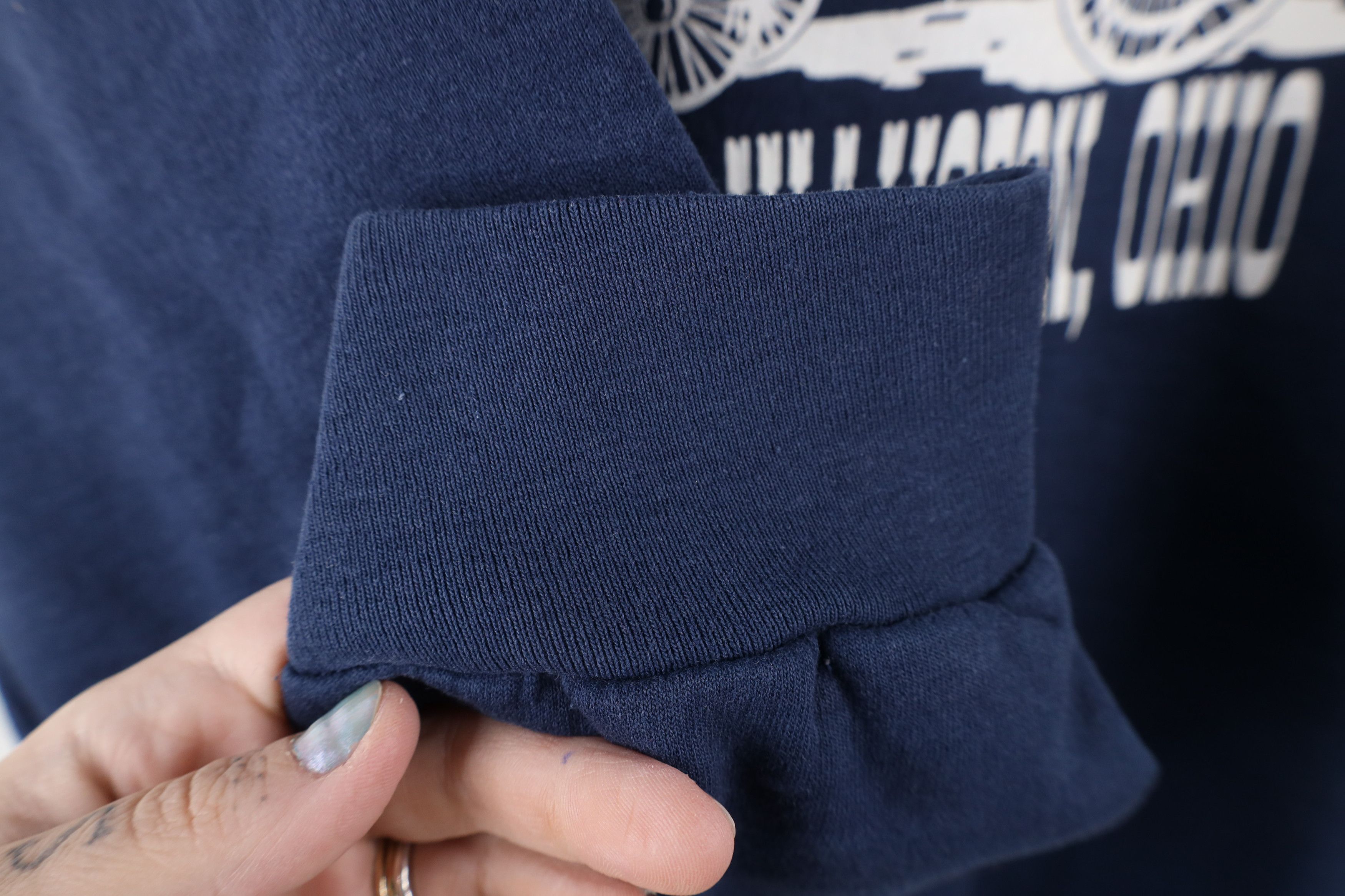 Vintage Vintage 90s National Threshers Association Sweatshirt Blue Size US L / EU 52-54 / 3 - 5 Thumbnail