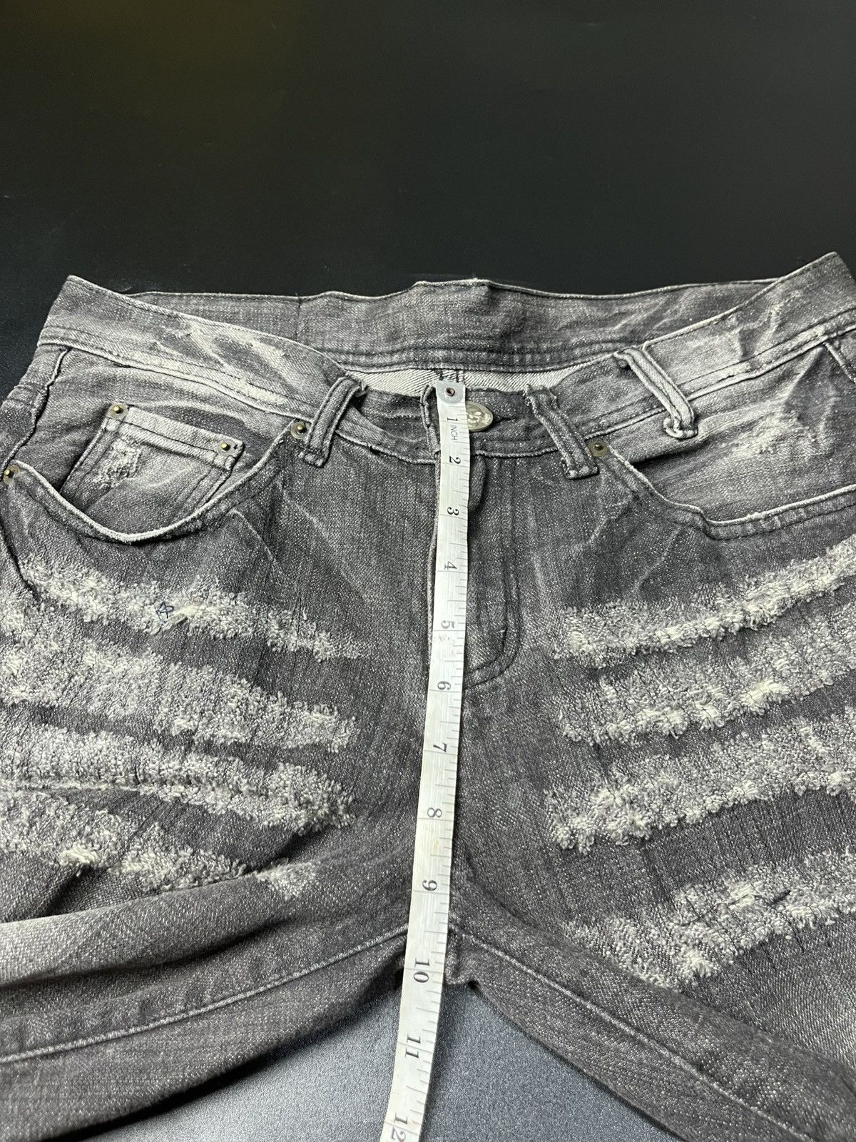If Six Was Nine × Japanese Brand × Le Grande Bleu (L.G.B.) Japanese Flared Soldberry Distressed punk Jeans Size US 32 / EU 48 - 14 Thumbnail