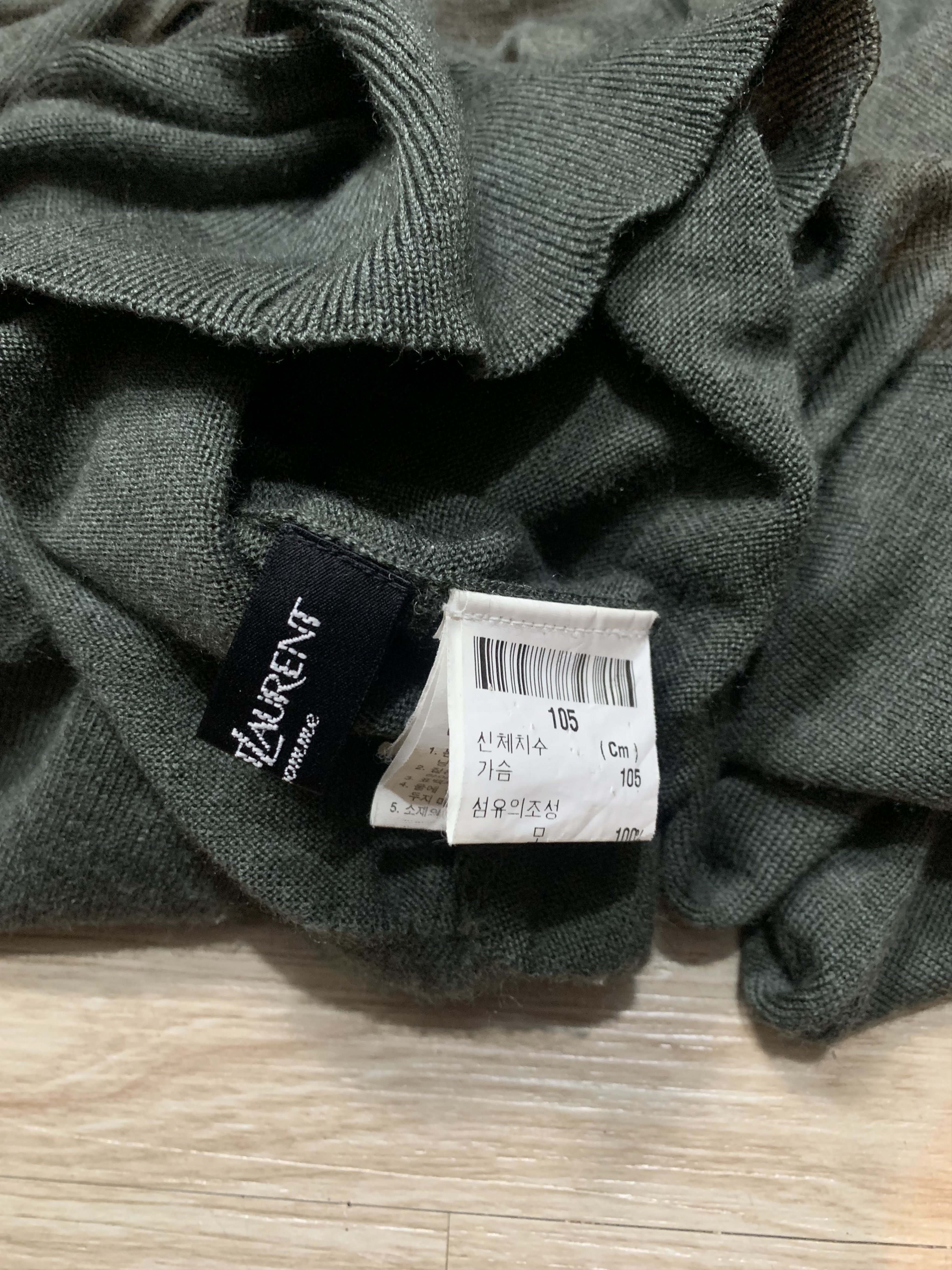 Yves Saint Laurent YSL Sweater Knit YSL Sweatshirt Old Money Dark Green Size US L / EU 52-54 / 3 - 8 Thumbnail
