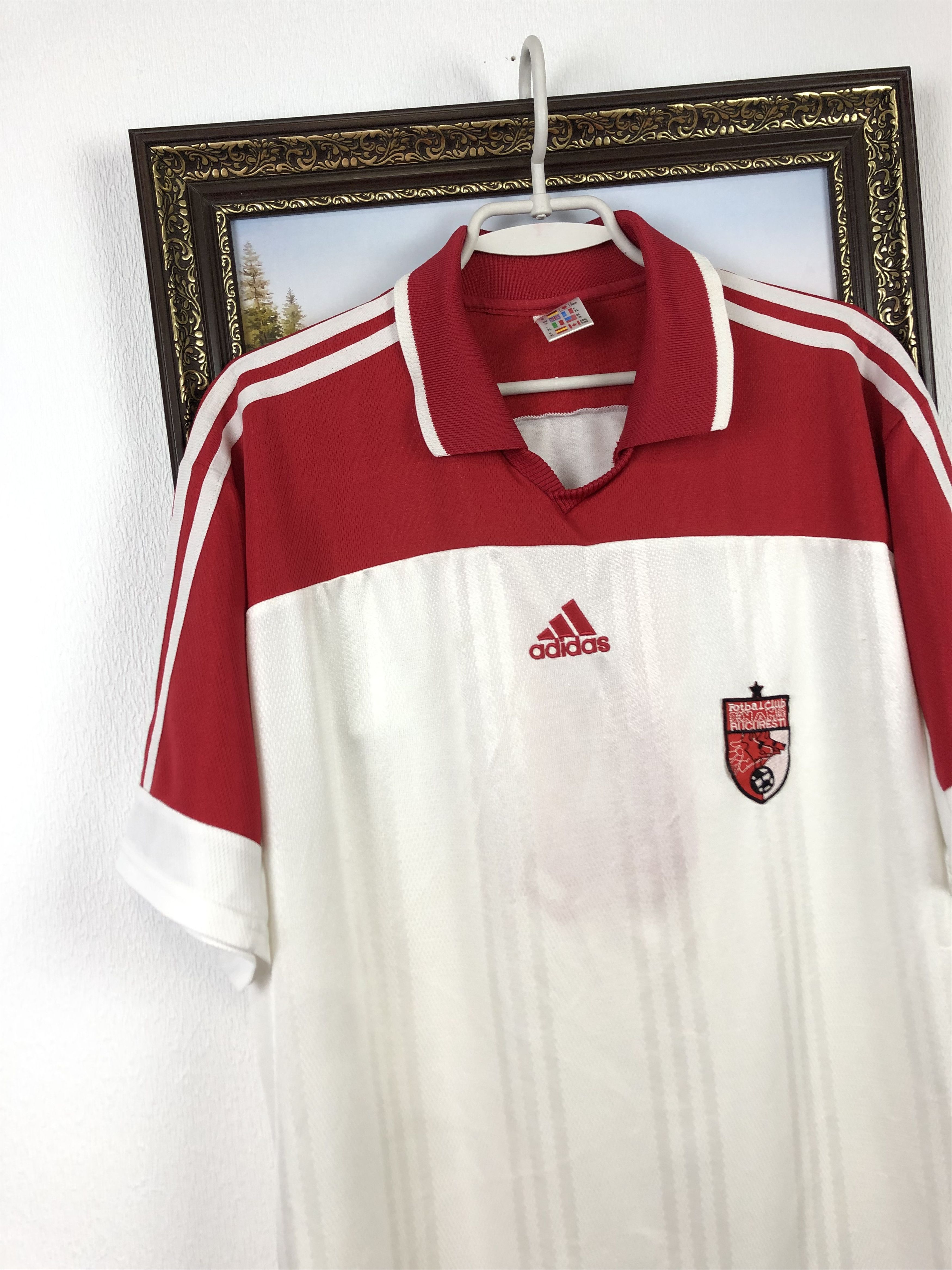 Adidas Vintage Dynamo Bucharest Football Shirt Player Issue Tee Size US XL / EU 56 / 4 - 3 Thumbnail