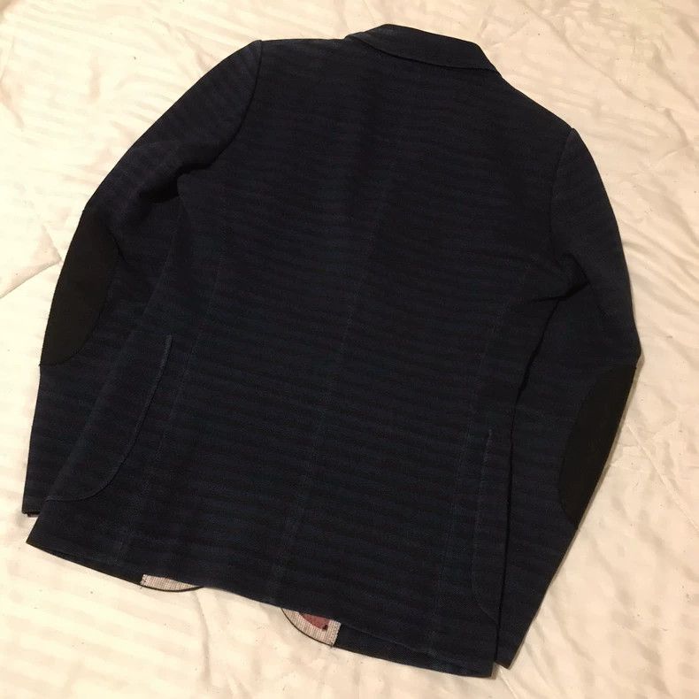 Junya Watanabe Junya Watanabe Striped elbow patch wool jacket Size US XS / EU 42 / 0 - 2 Thumbnail