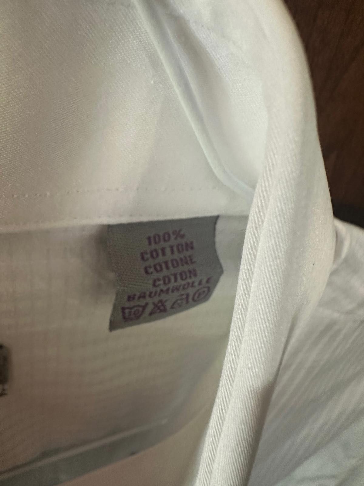 Brandini Brandolini Men's White Dress Shirt – French Cuff Size 42R - 4 Thumbnail