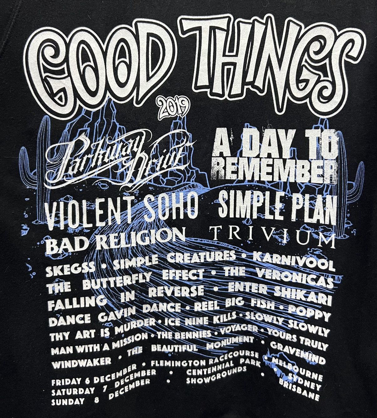 Band Tees × Vintage GOOD THINGS 2019 EVENT HOODIE (BLACK) Size US M / EU 48-50 / 2 - 4 Thumbnail