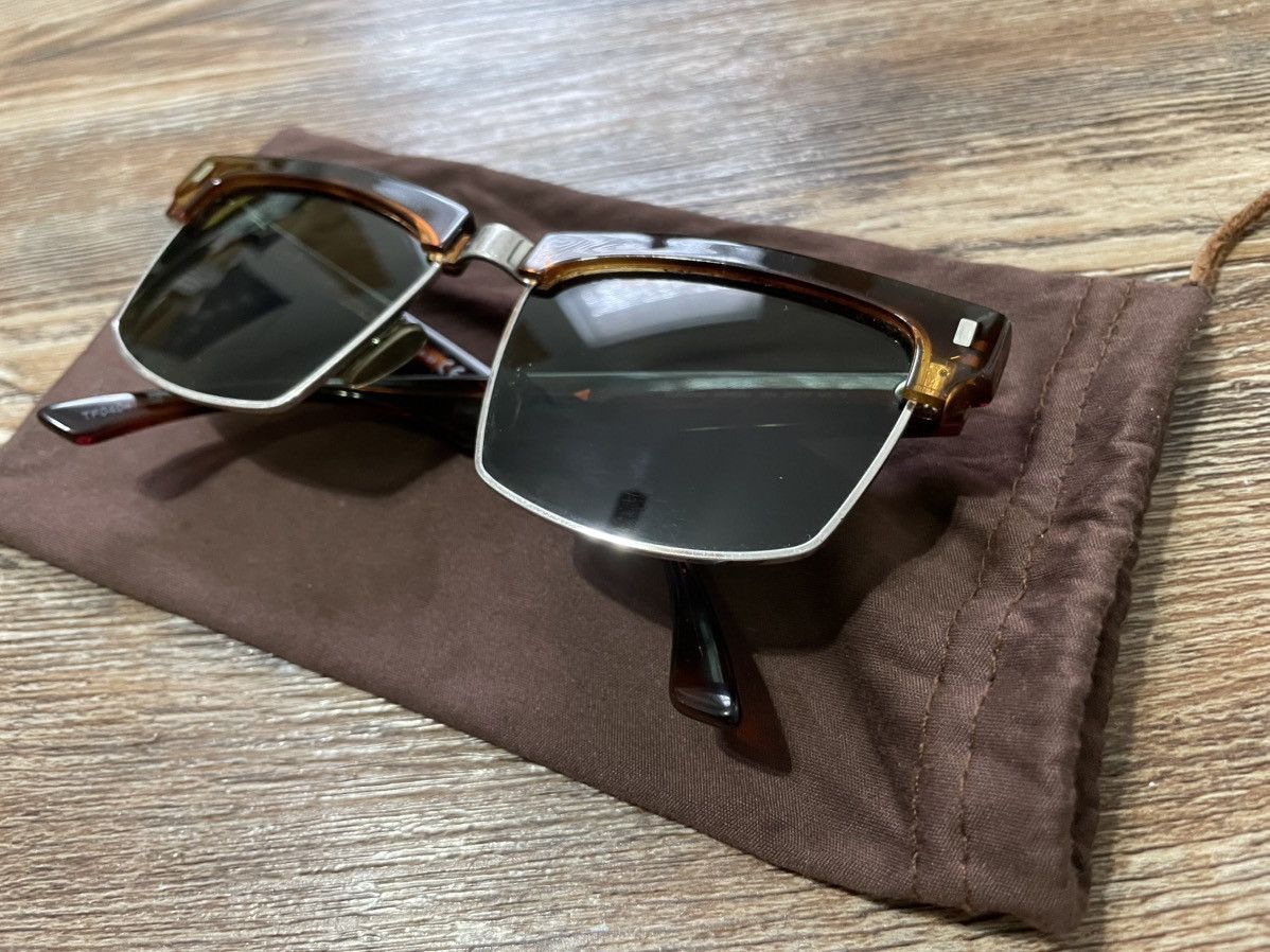 Celine CL40054U Mineral Havana Tortoise Cat Eye Half Rim Sunglasses Size ONE SIZE - 4 Thumbnail
