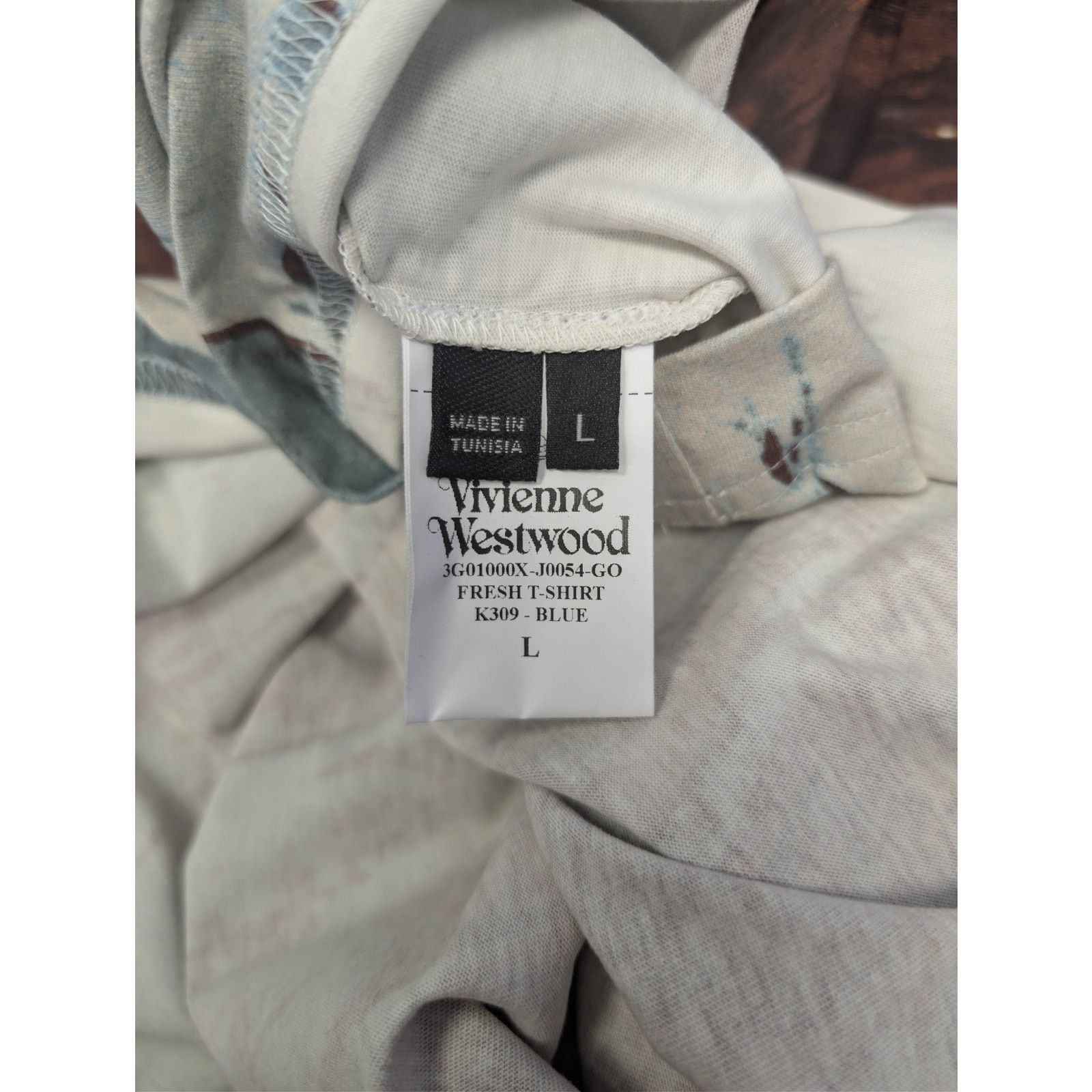 Vivienne Westwood o1rshd1 Fresh T-Shirt in Blue / Brushed Organic Jersey Size US L / EU 52-54 / 3 - 17 Thumbnail
