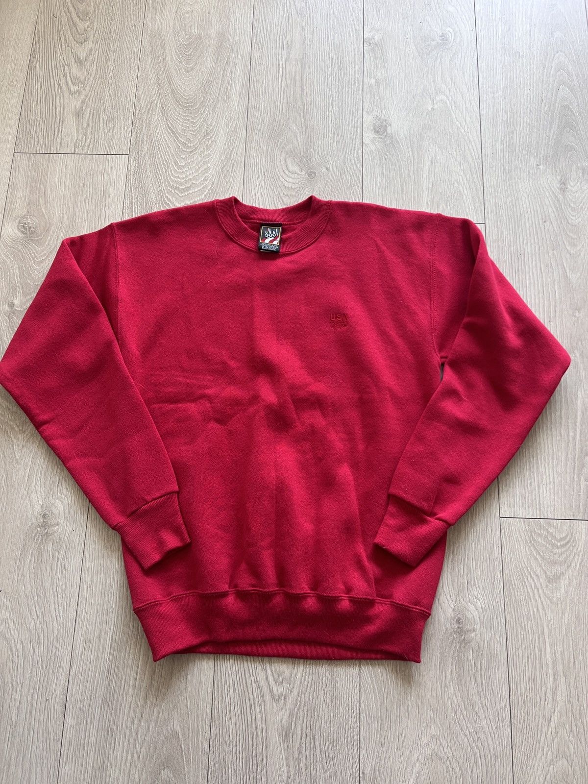 USA Olympics × Vintage Vintage USA Olympics Crew Sweatshirt Made In USA 90s Size US M / EU 48-50 / 2 - 2 Thumbnail