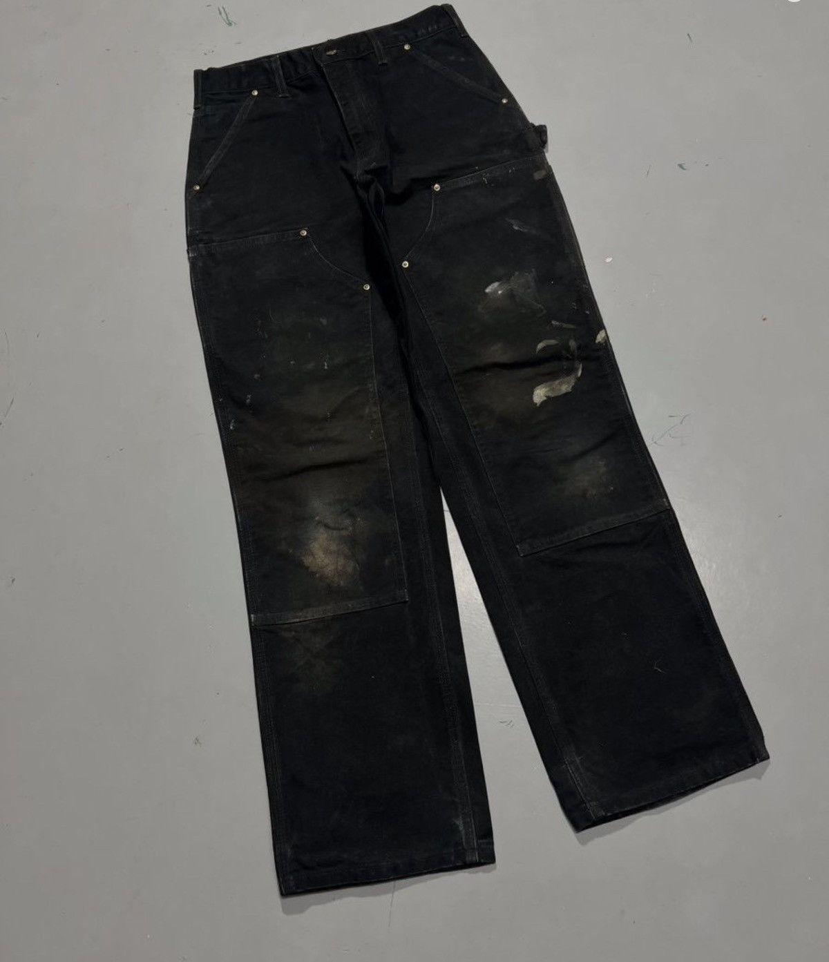 Carhartt Vintage carhartt b01 blk double knee denim Size US 30 / EU 46 - 1 Thumbnail