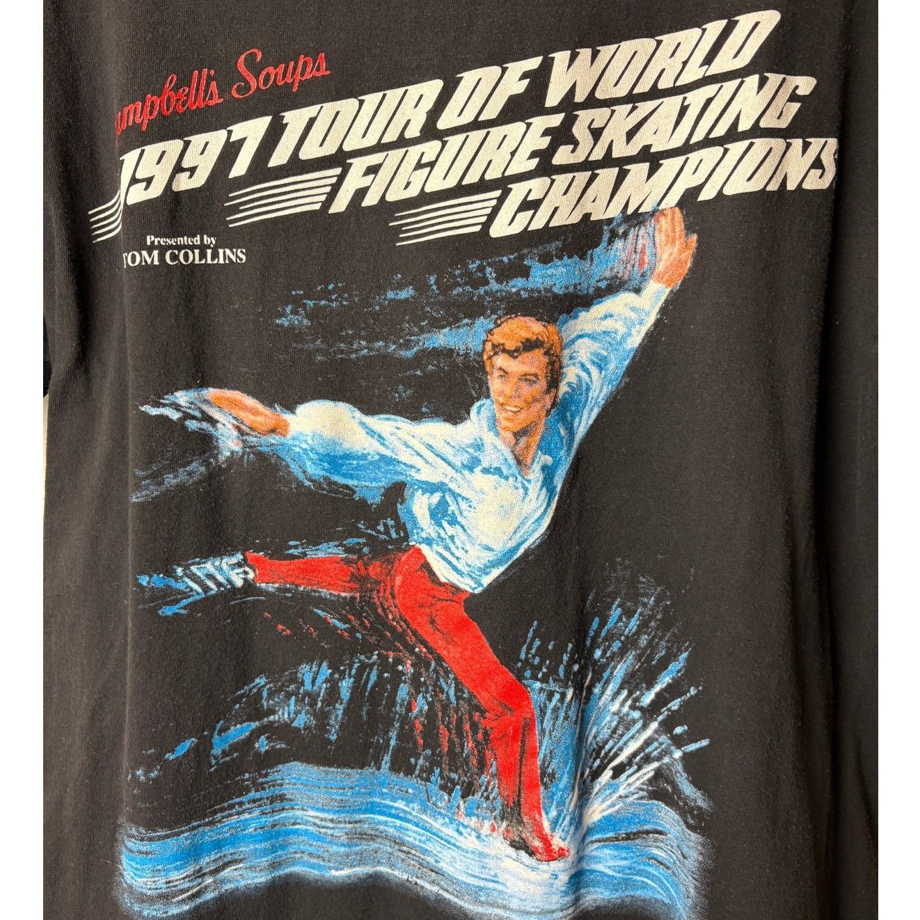 Vintage 1997 Tour of World Figure Skating Champions Tee Oneita Tag L Size US L / EU 52-54 / 3 - 2 Thumbnail