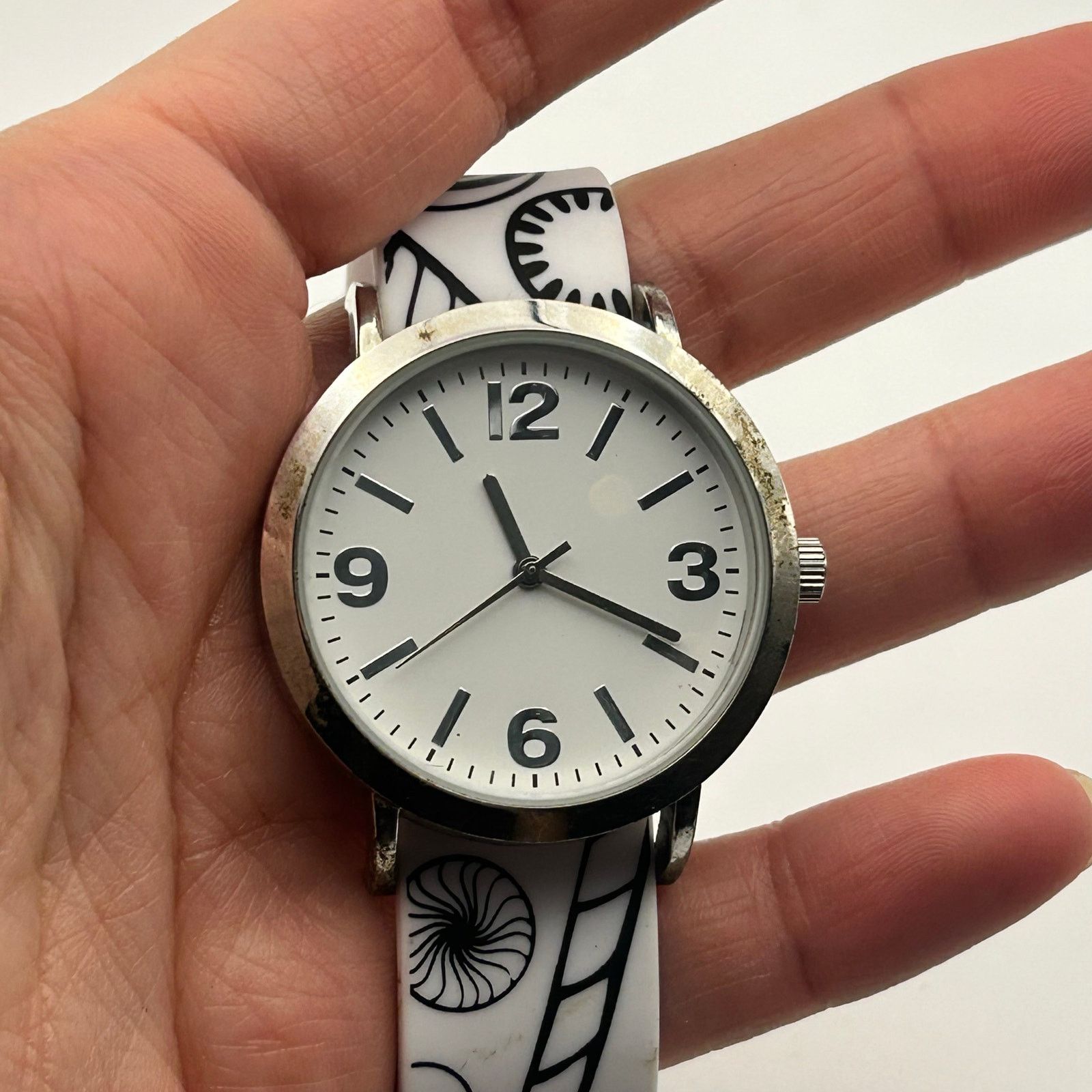 Other Doodlz Color Your Own 36mm Black & White Silicon Band Watch Size ONE SIZE - 4 Thumbnail