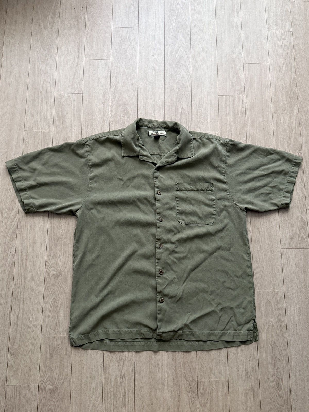 Tommy Bahama Solid Silk Shirt Size US M / EU 48-50 / 2 - 1 Thumbnail