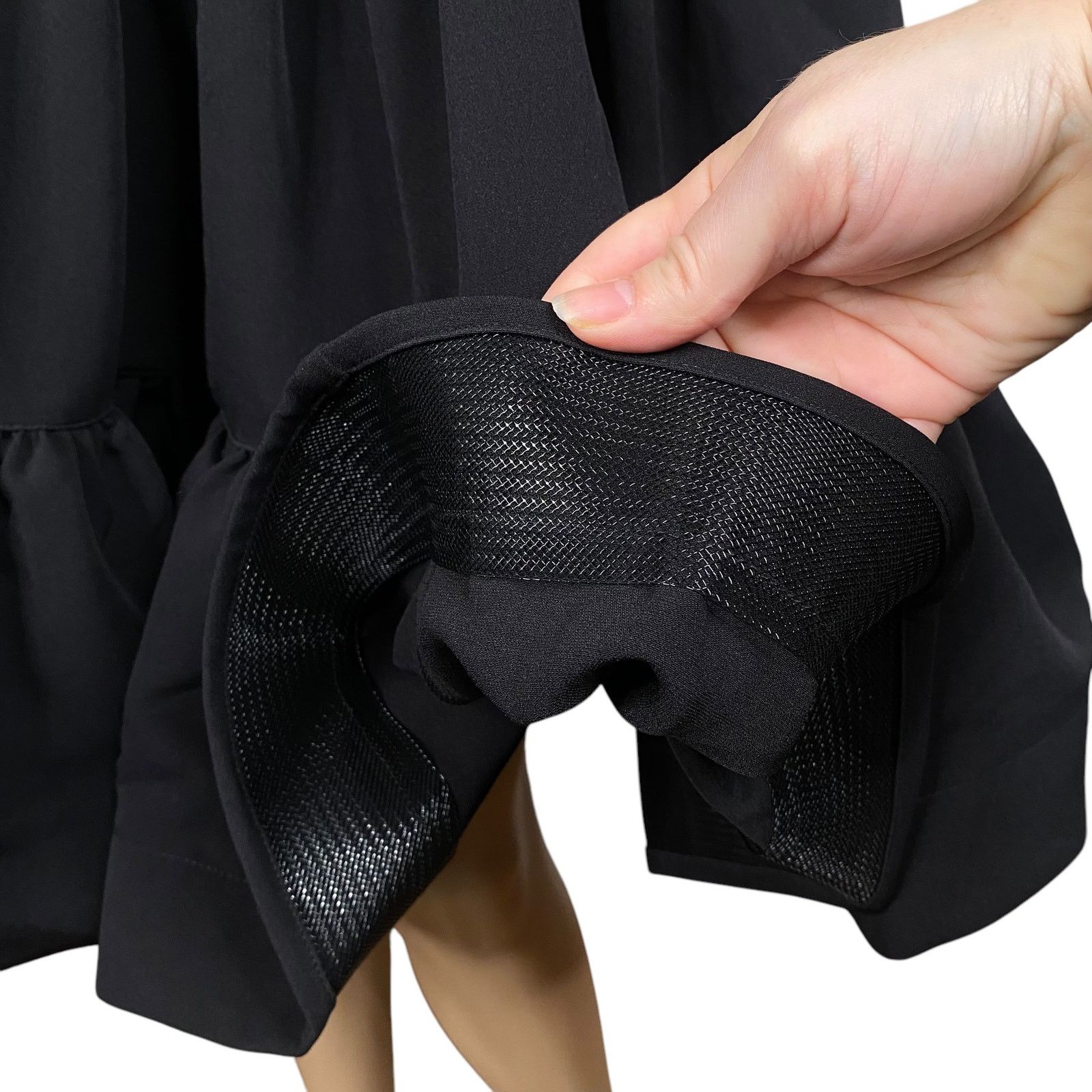Anthropologie The Kemist Black Structured Ruffled Swing Mini Skirt SZ 8 Size 30" / US 8 / IT 44 - 5 Thumbnail