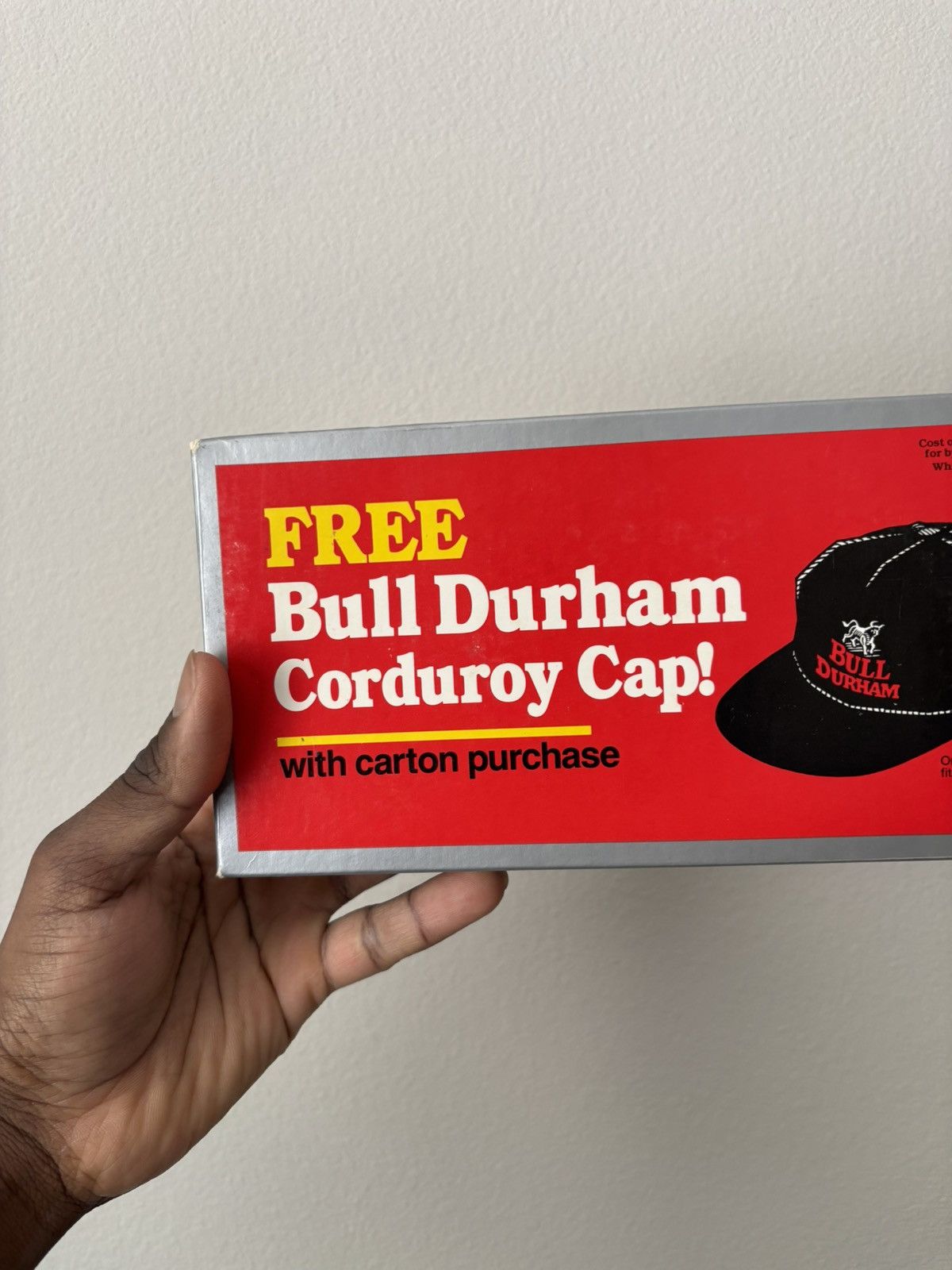 Vintage Vintage 1991 Bull Durham Corduroy Hat Size ONE SIZE - 7 Thumbnail