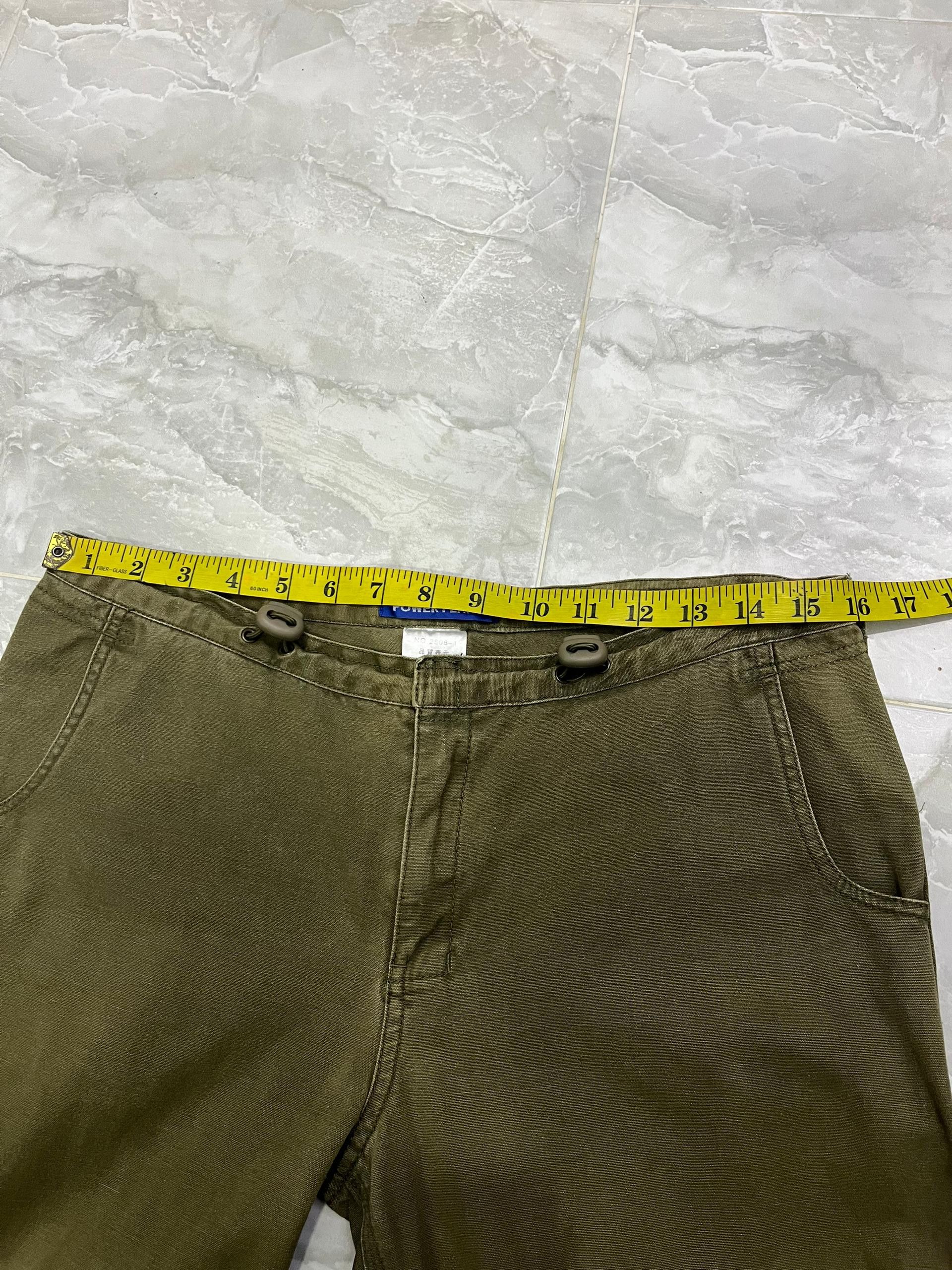 Japanese Brand Power Plant Women Olive Military Utility Cargos Size 32" / US 10 / IT 46 - 8 Thumbnail