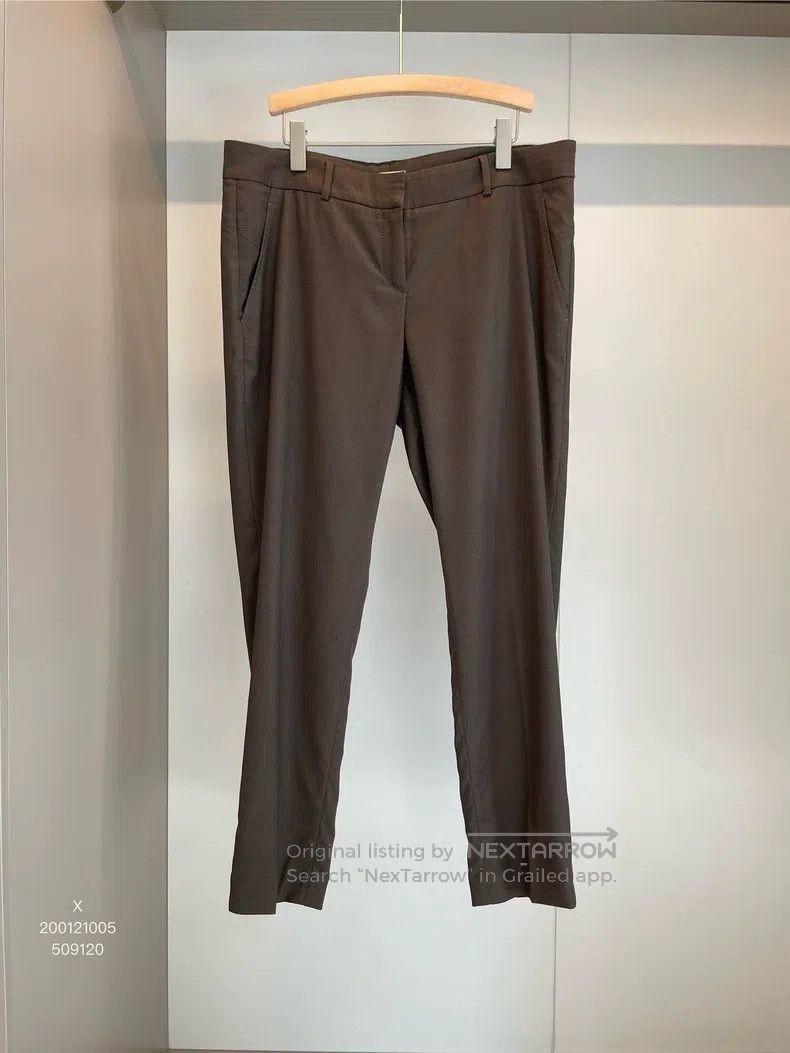 Brunello Cucinelli Brunello Cucinelli Dark Brown Wool Casual Trousers Size US 32 / EU 48 - 1 Thumbnail