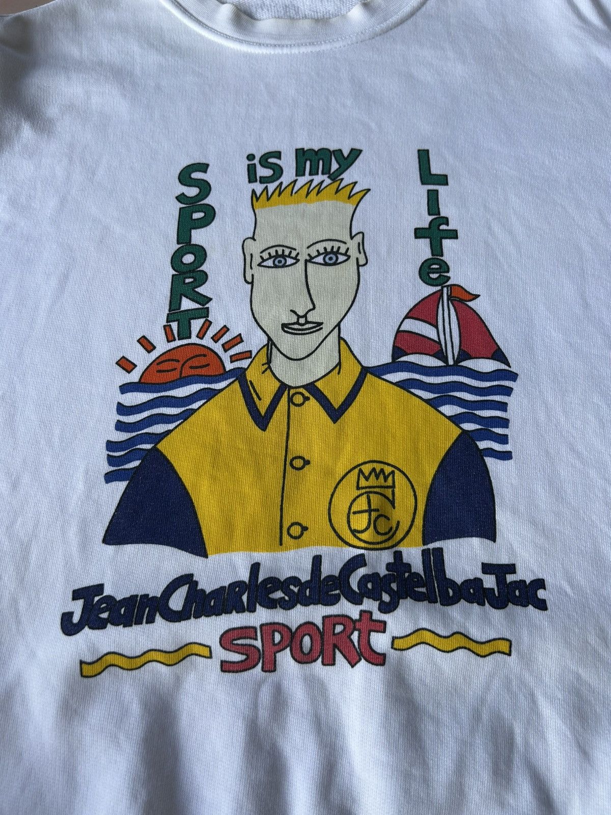 Jean Charles De Castelbajac Sport Is My Life Sweatshirt Size US L / EU 52-54 / 3 - 3 Thumbnail