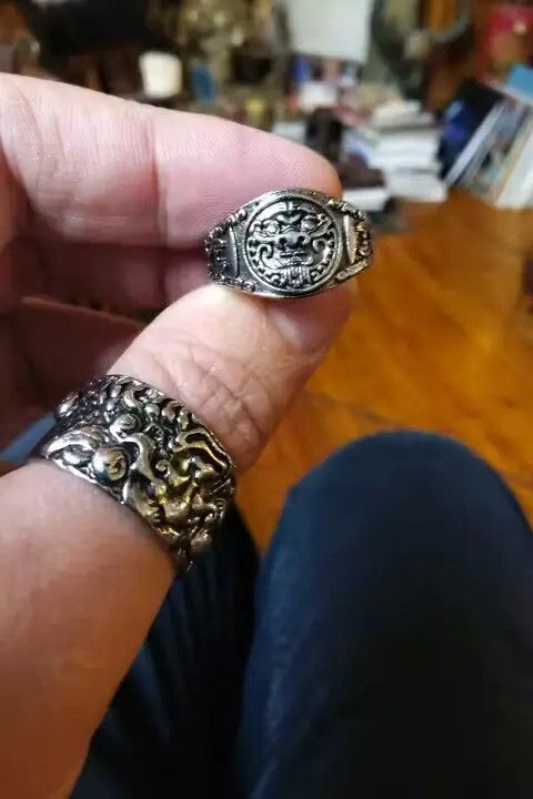 Other Retro Chinese Style Unicorn Shield Ring Size ONE SIZE - 2 Thumbnail