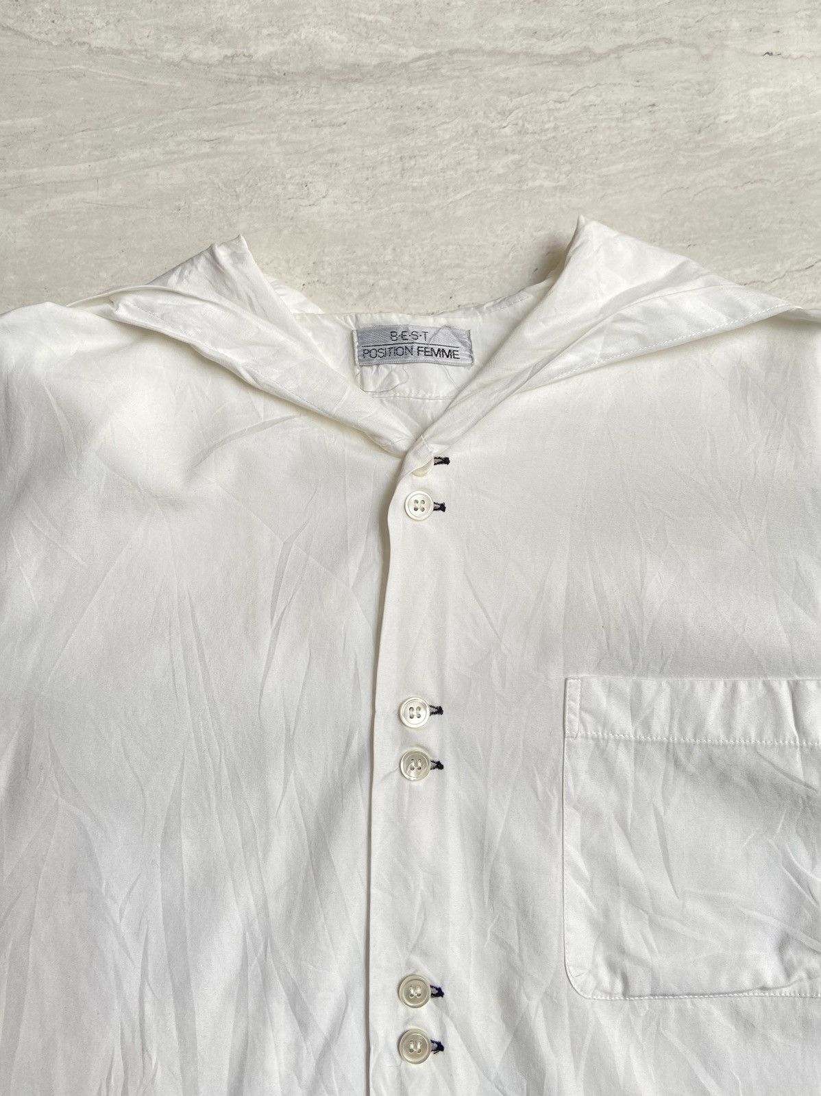 Designer × Japanese Brand FEMME White Shirt Size US L / EU 52-54 / 3 - 4 Thumbnail