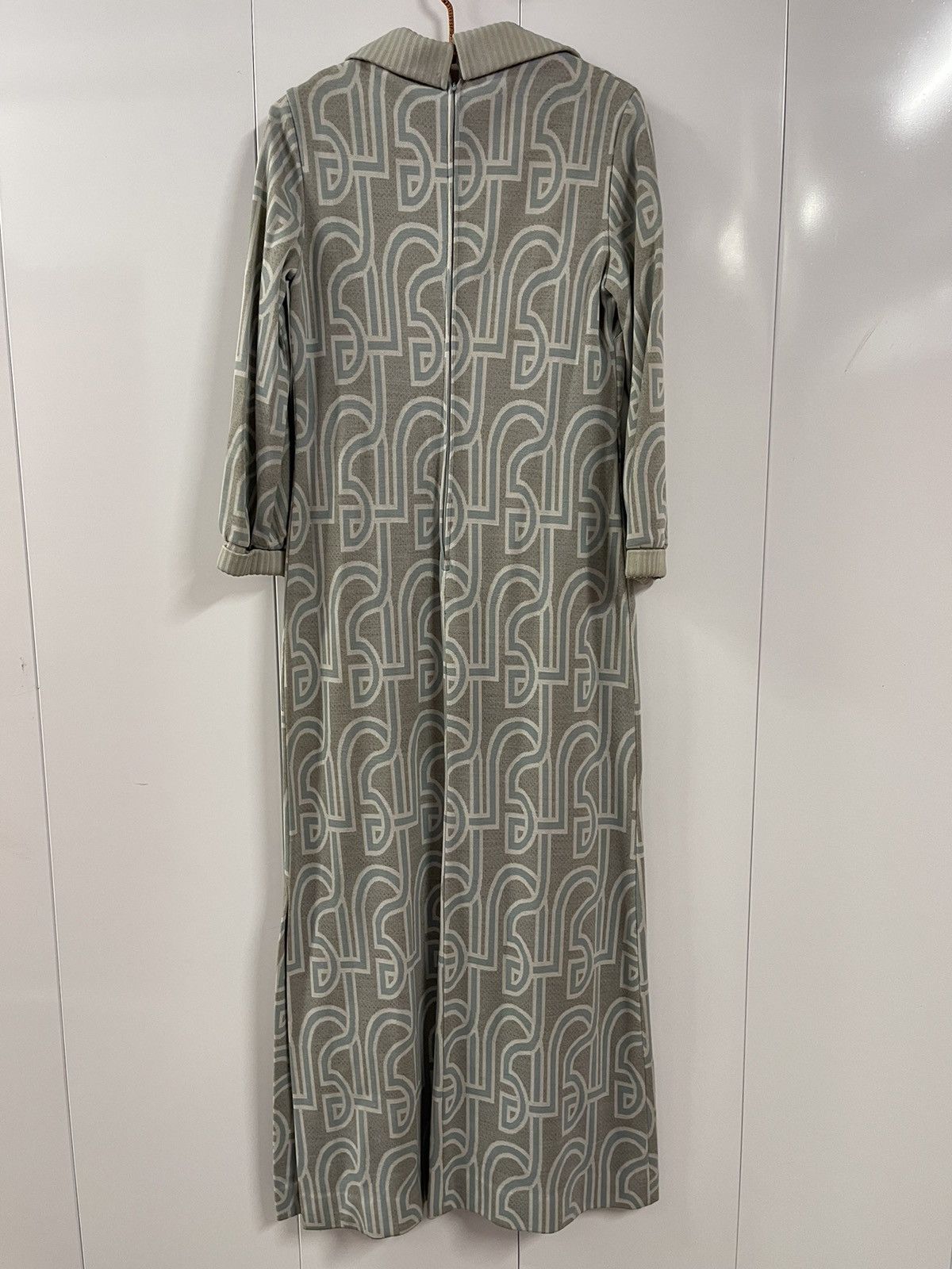 Vintage 60’s 70’s VTG Vintage Mid Century Long Multi Pattern Dress Size M / US 6-8 / IT 42-44 - 2 Thumbnail