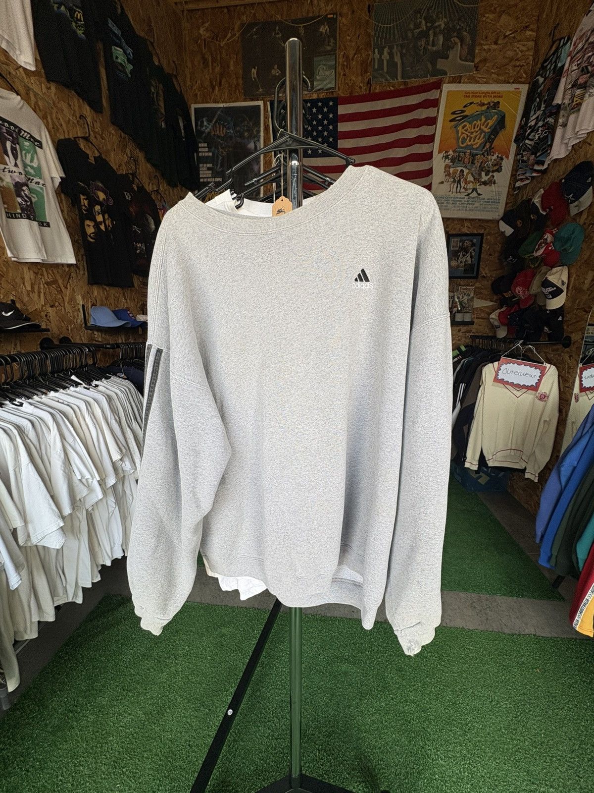Adidas Vintage 1990s Adidas Crewneck Sweatshirt Size US XL / EU 56 / 4 - 1 Thumbnail