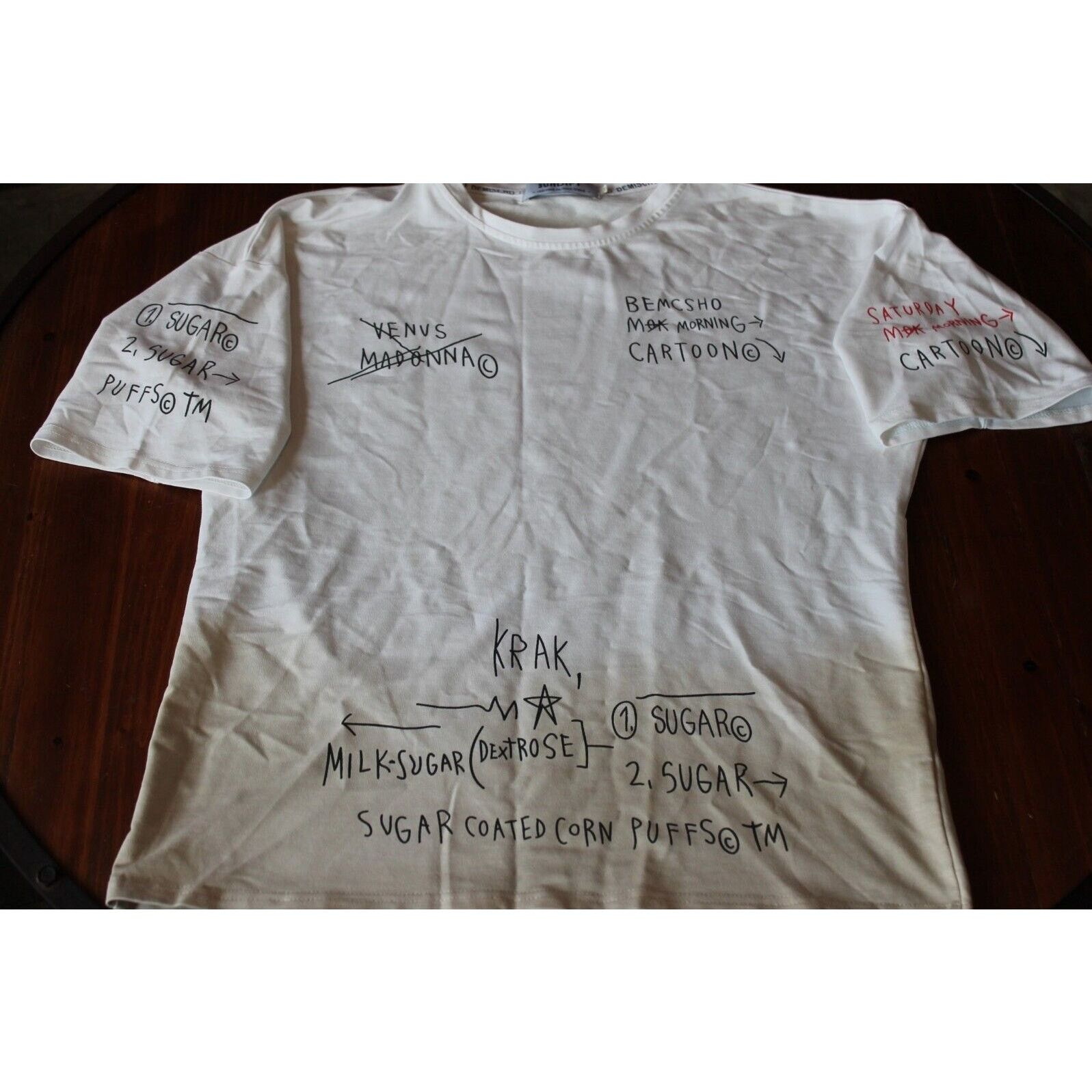 Other Demischo "Sundipy" Mens Medium graphic T-Shirt White w/FADE Size US M / EU 48-50 / 2 - 1 Thumbnail