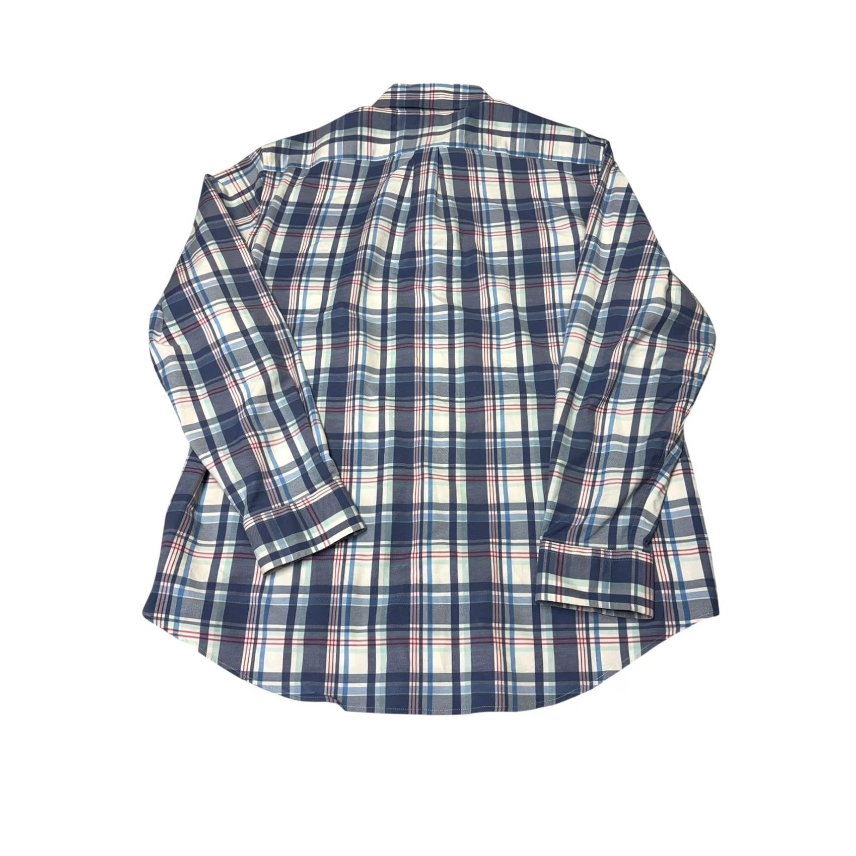 Vineyard Vines Vineyard Vines Performance Classic Fit Tucker Shirt Blue Red Plaid Mens Large Size US L / EU 52-54 / 3 - 5 Thumbnail