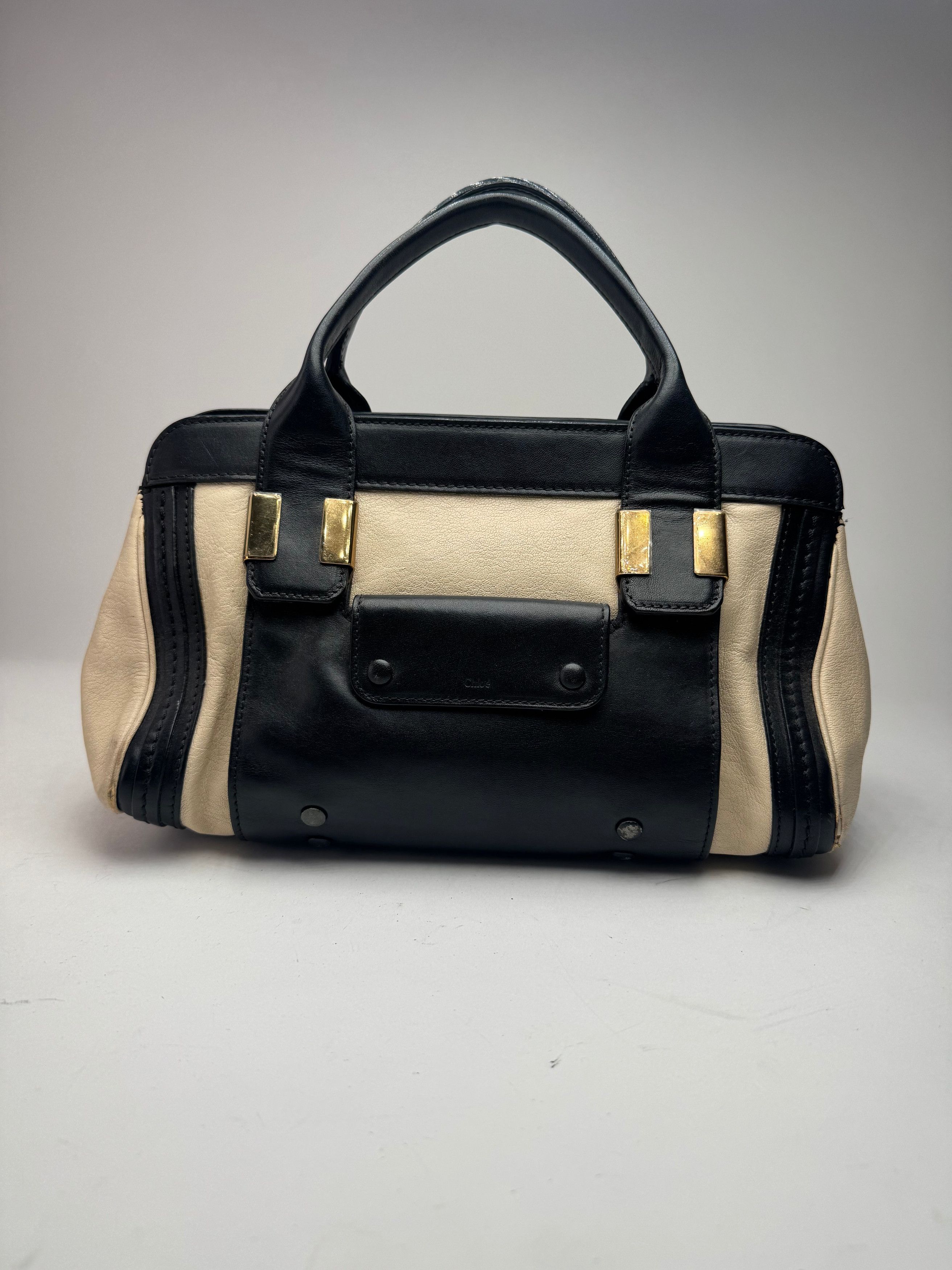 Chloe Vintage Leather bag beige black Size ONE SIZE - 1 Thumbnail