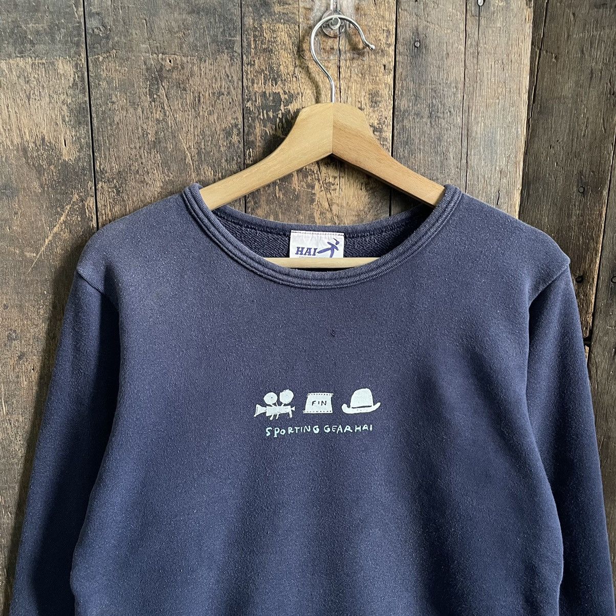 Hai Sporting Gear × Issey Miyake × Vintage Vintage Hai Sporting Gear Sunfaded Crewneck Sweatshirt Size US M / EU 48-50 / 2 - 2 Thumbnail