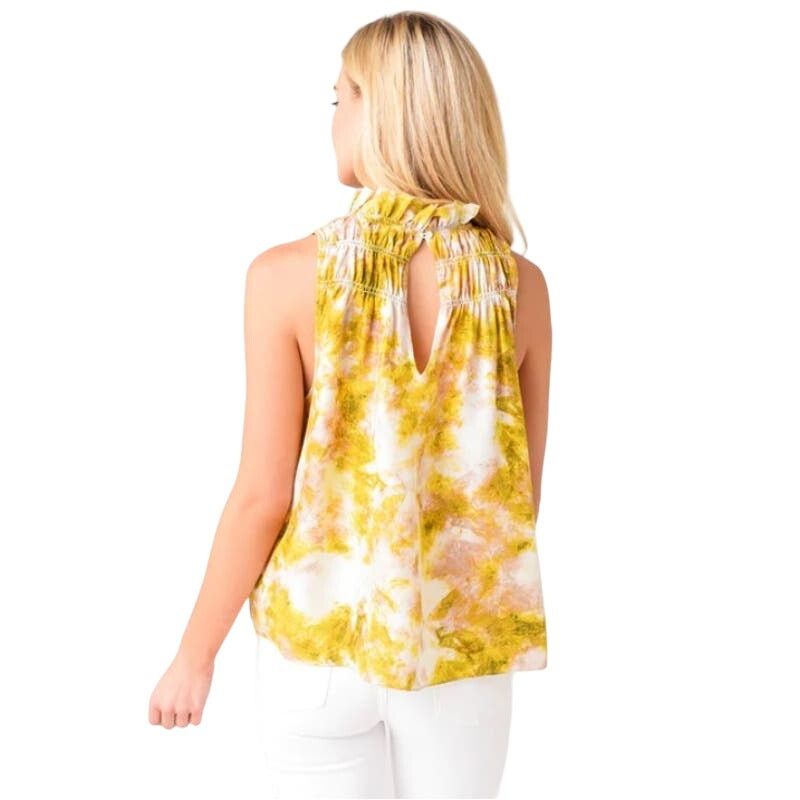 Joie Joie Smocked Fern Sleeveless Top in Porcelain Medium Size M / US 6-8 / IT 42-44 - 7 Thumbnail