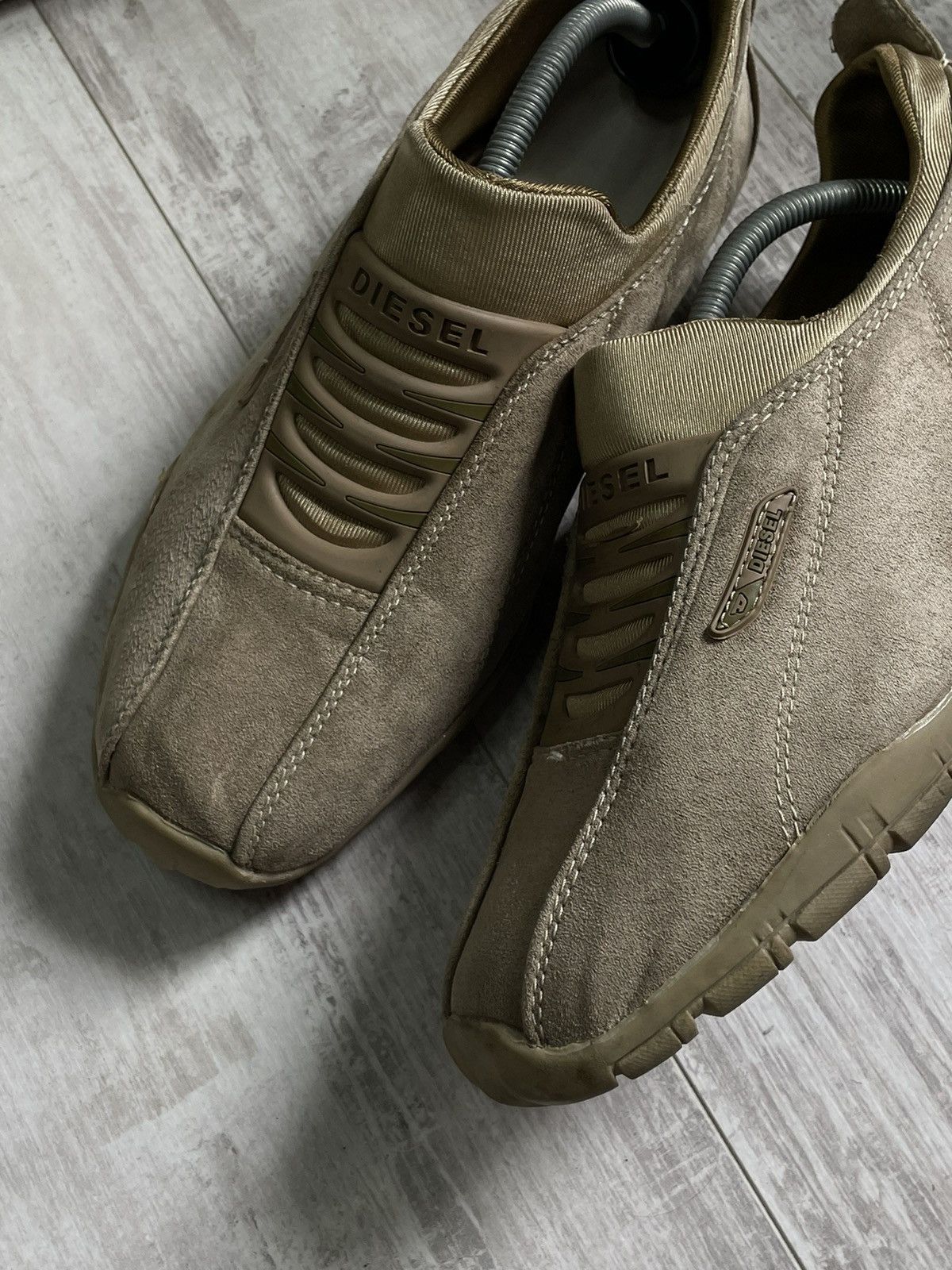 Diesel Vintage Diesel 00’s Archive Sneakers Y2K Beige RARE Size US 8.5 / EU 41-42 - 3 Thumbnail