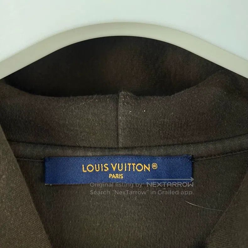Louis Vuitton Louis Vuitton FW23 Solid Floral Snap Cotton Hoodie Size US XL / EU 56 / 4 - 4 Thumbnail