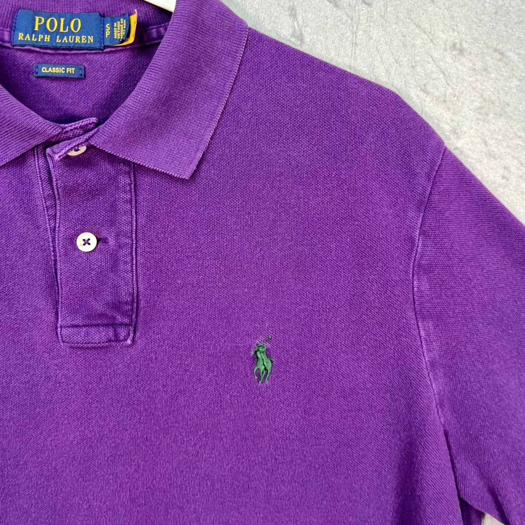 Polo Ralph Lauren Polo Ralph Lauren Mens Small Size Classic Fit Purple Shirt w/ Green Logo Size US S / EU 44-46 / 1 - 5 Thumbnail