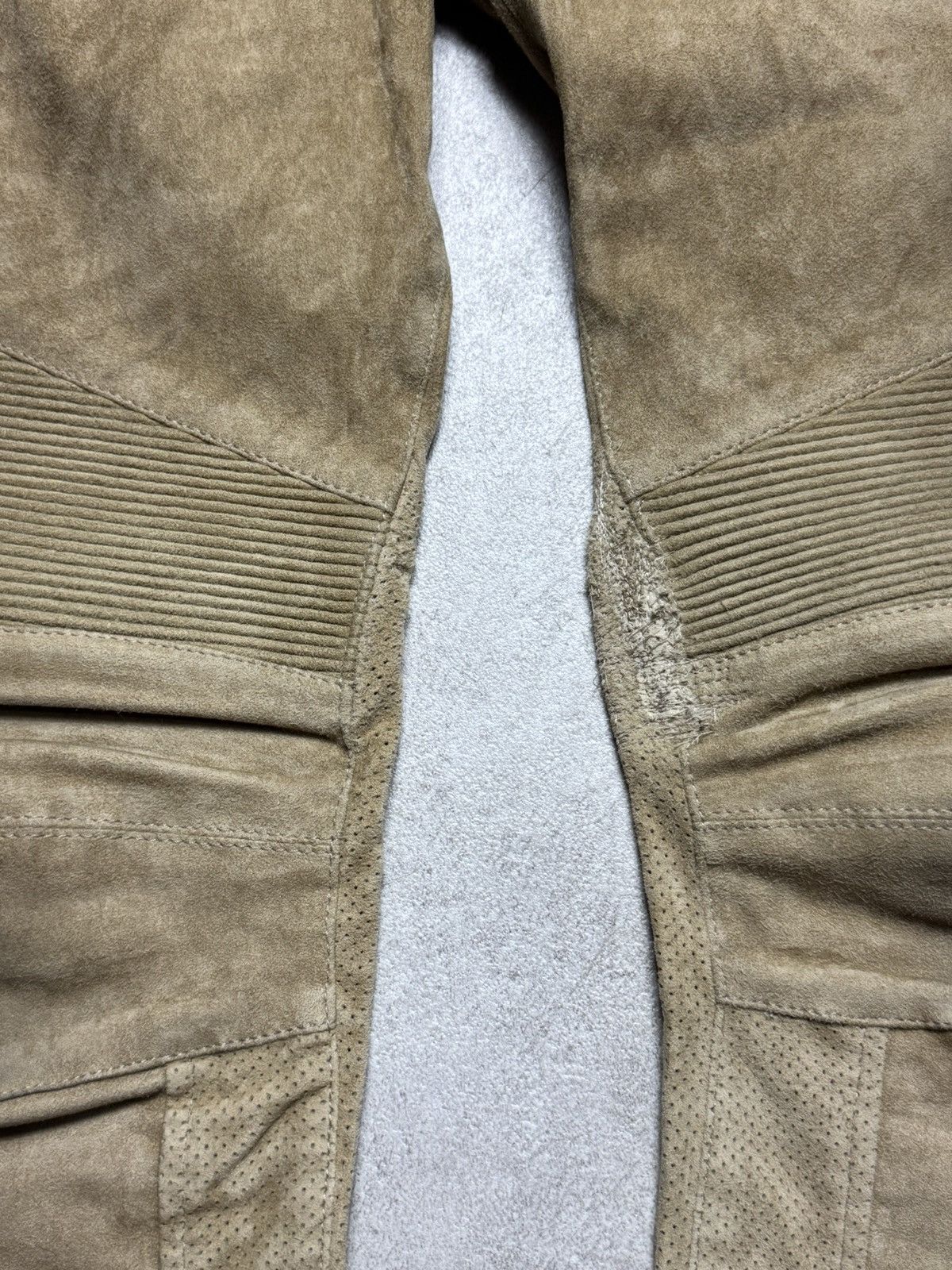 Baimain Leather Suede biker Pants