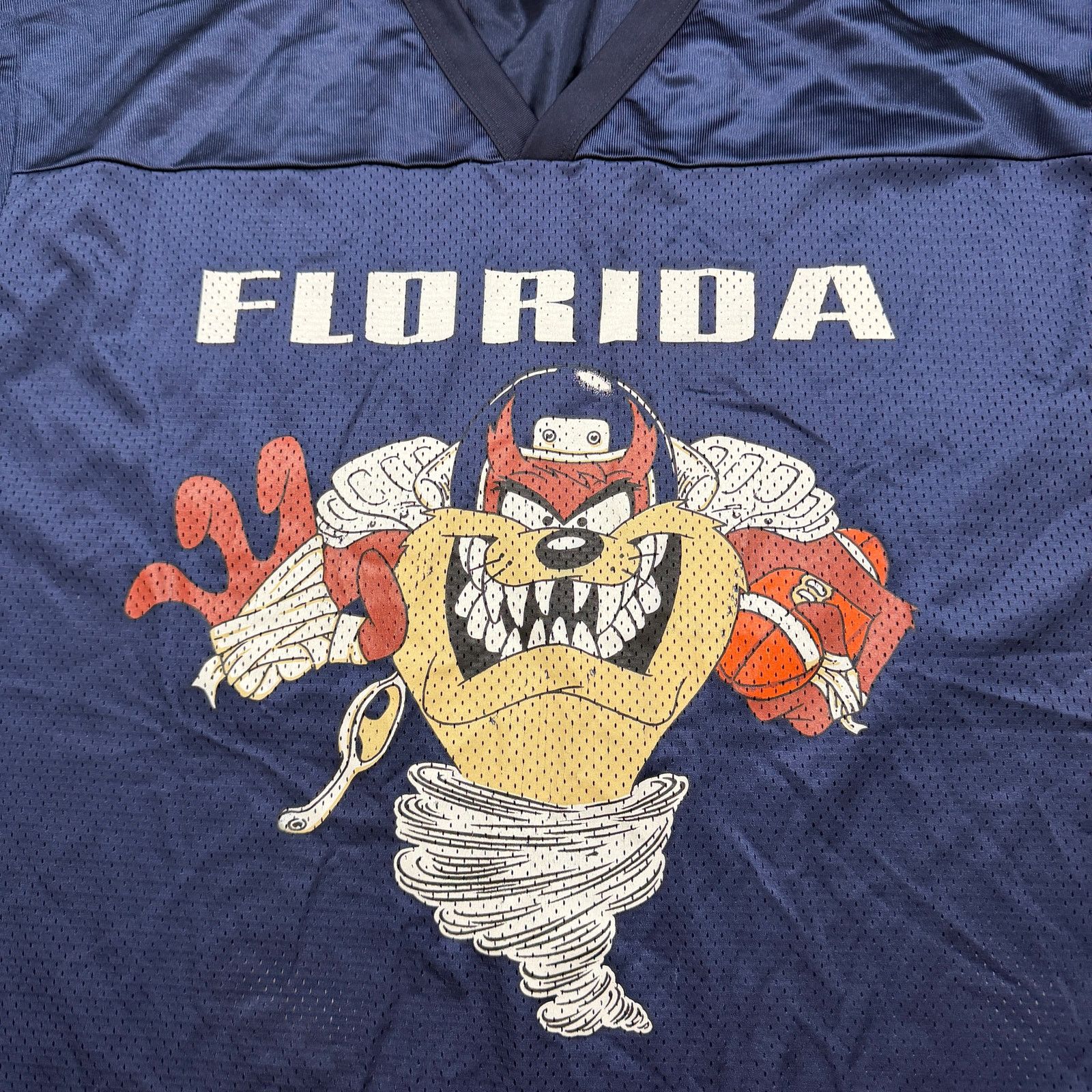 Vintage Vintage Tasmanian Devil Florida Football Jersey Large Blue Size US L / EU 52-54 / 3 - 3 Thumbnail