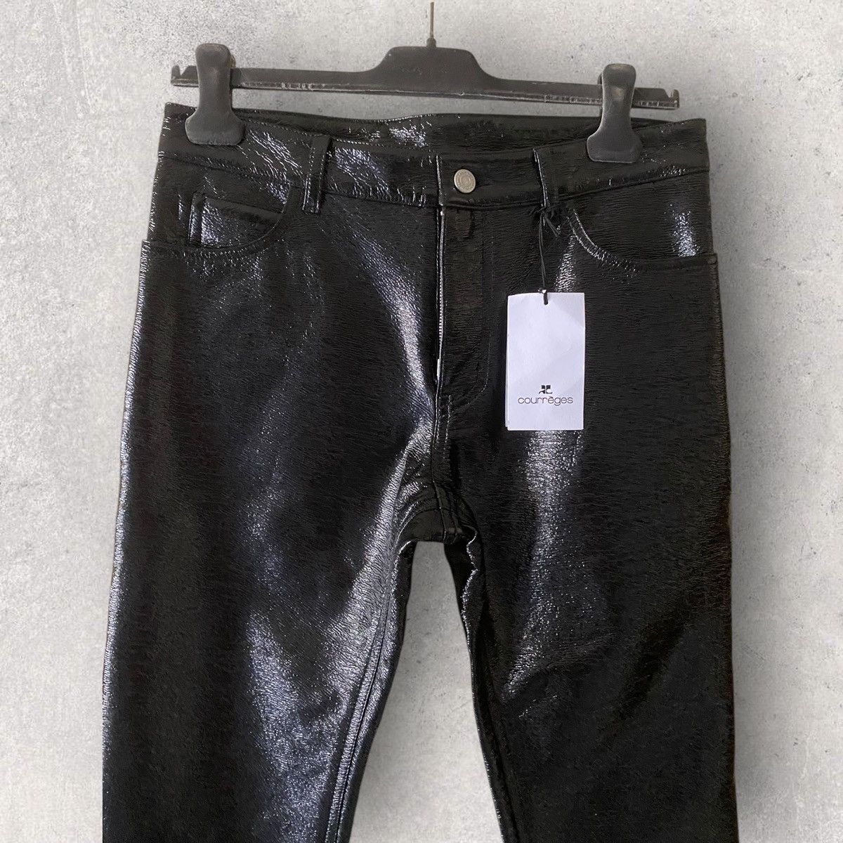 NWT Re Edition 5 Pocket Black Vinyl Pants