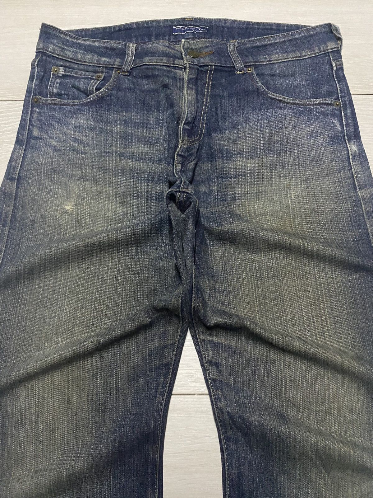 VILLAND Vintage Villanf Mud Wash Slim Fit Jeans Size US 33 - 3 Thumbnail