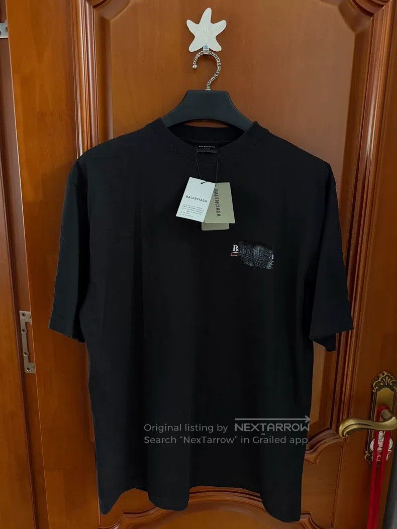 Balenciaga Balenciaga Tape Cola Short Sleeve Size US S / EU 44-46 / 1 - 1 Thumbnail