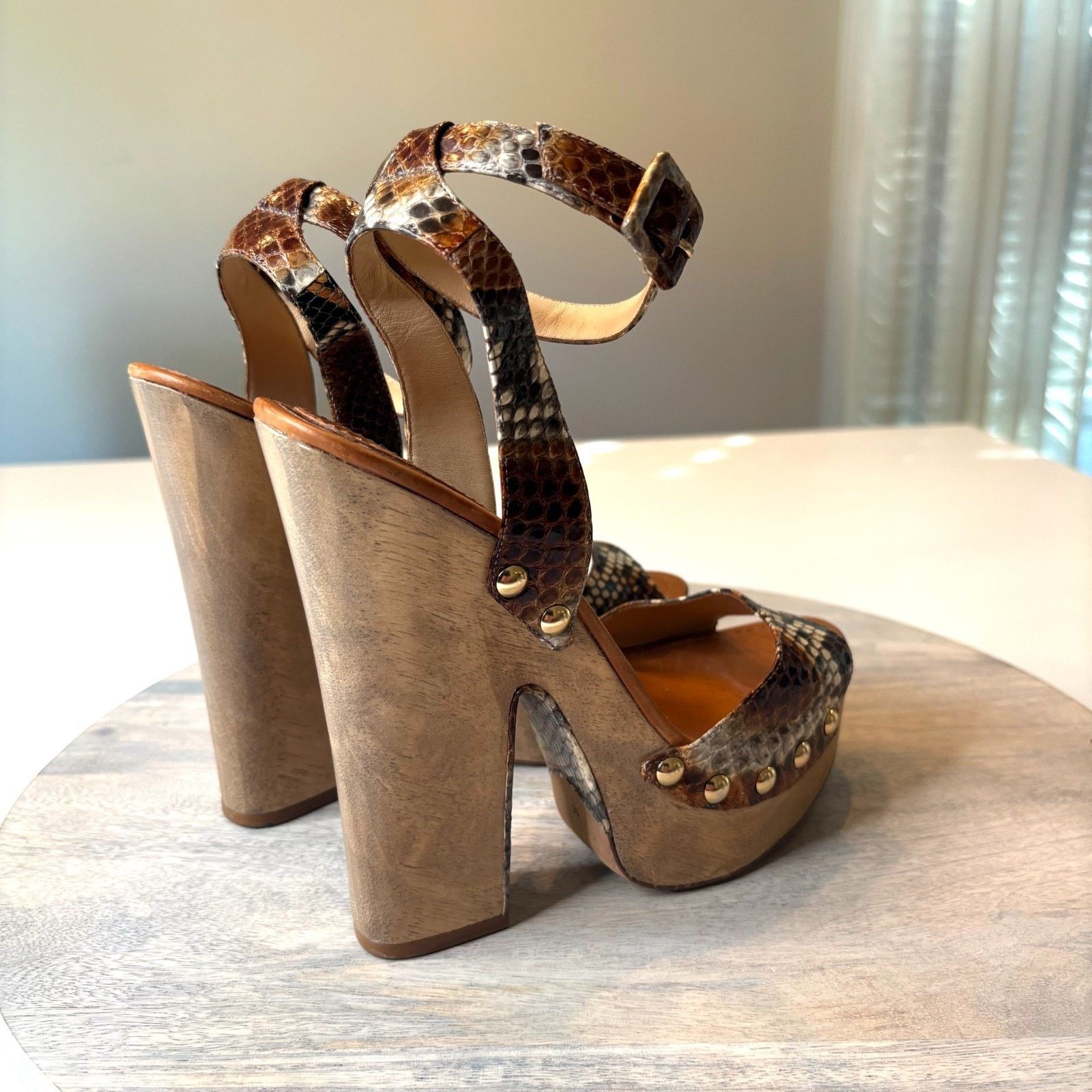 Alexandre Birman Alexandre Birman Exotic Print Open Toe Sandals US Size 9 Size US 9 / IT 39 - 8 Thumbnail