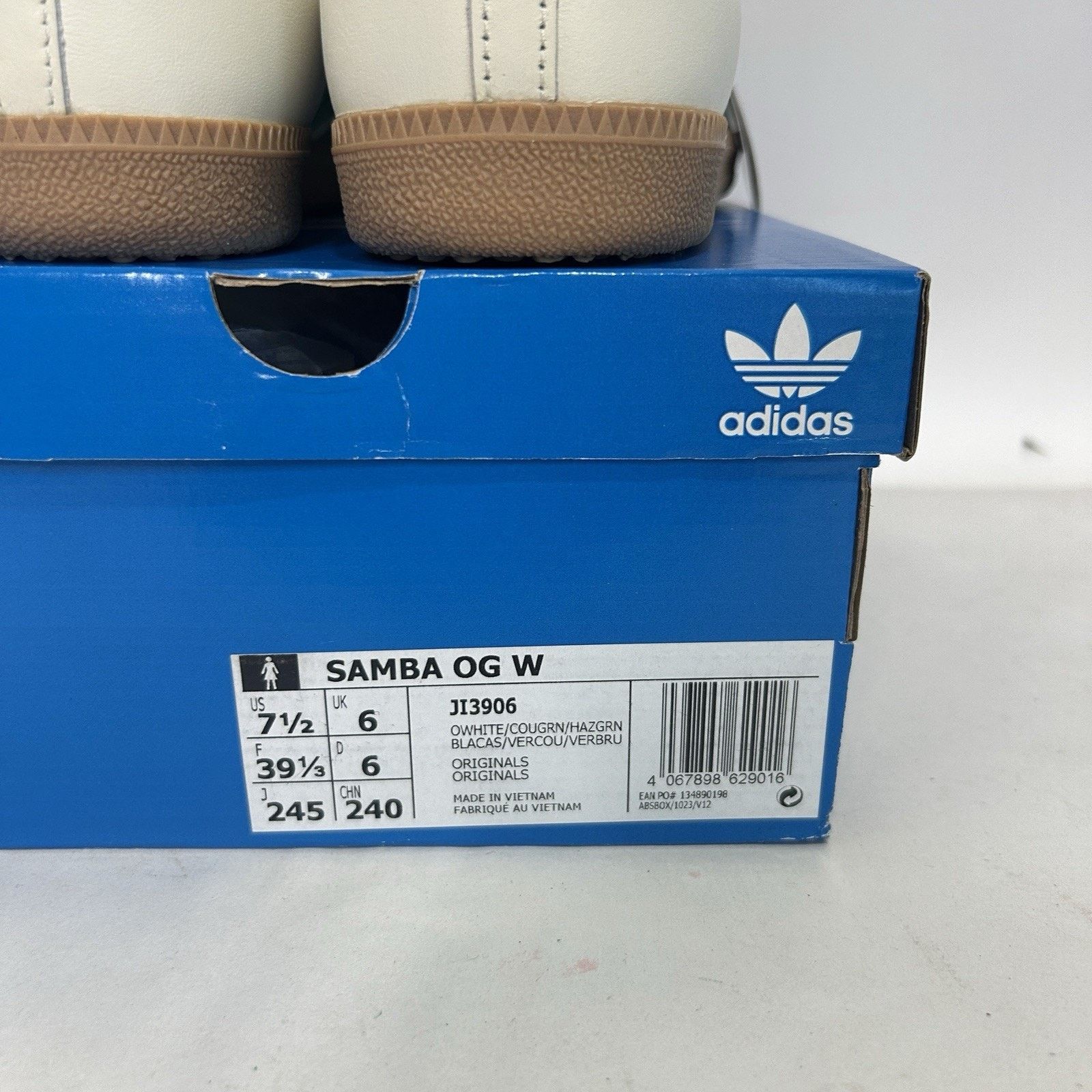 Adidas adidas Samba WMNS “Off-White Hazy Green” Size US 7.5 / IT 37.5 - 5 Thumbnail