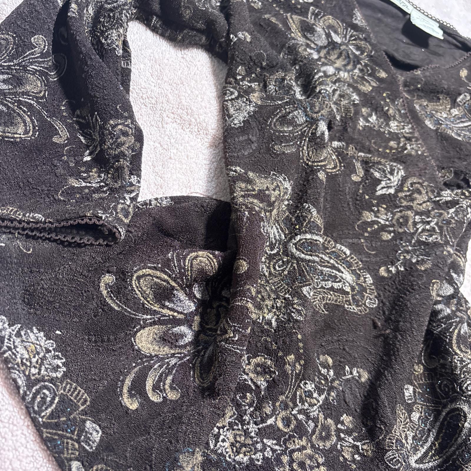 Other y2k fairy core floral brown blouse top Size L / US 10 / IT 46 - 5 Thumbnail