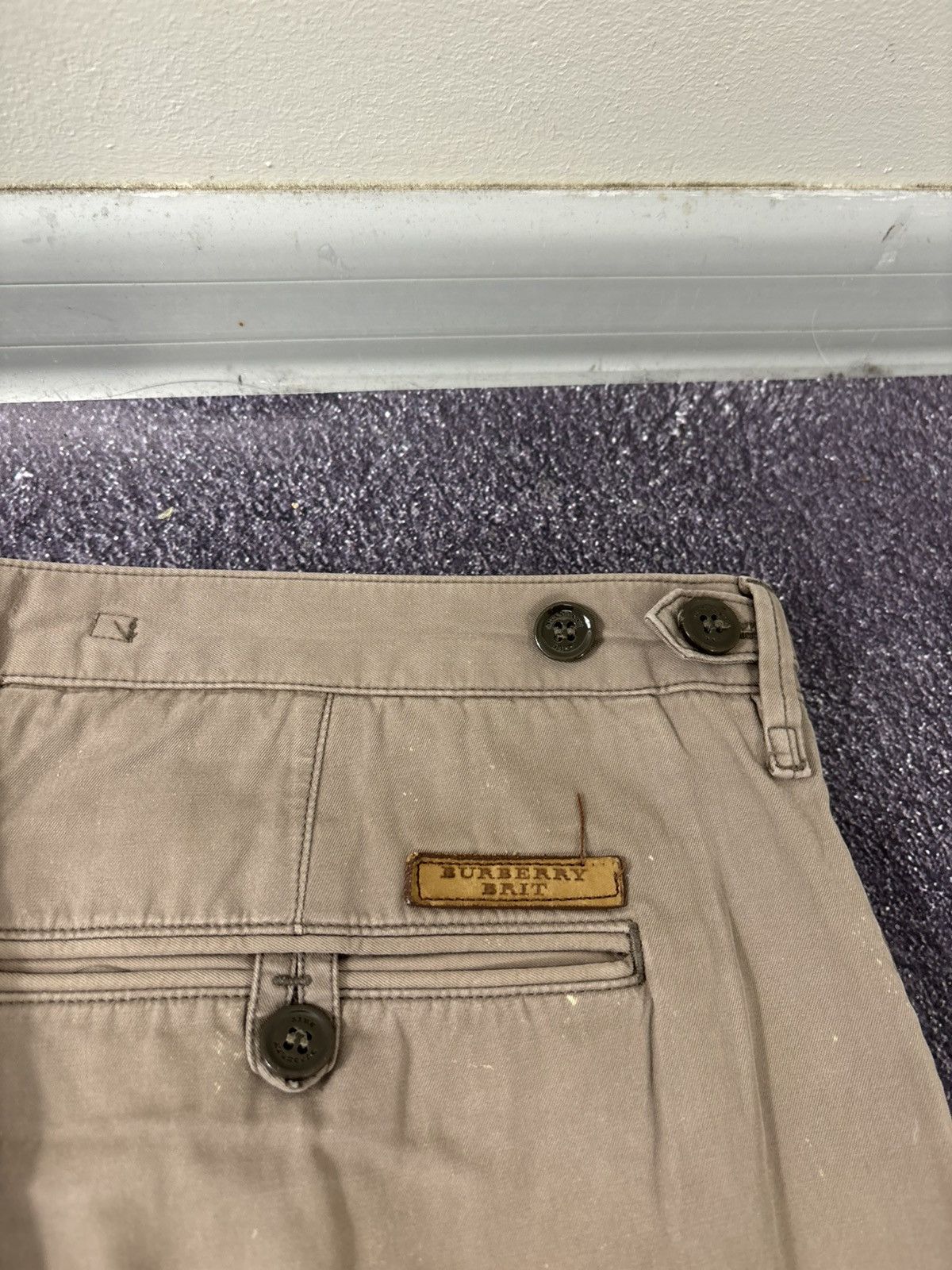 Burberry Burberry Brit Women’s Beige Straight Fit Luxury Chino Pants Size 34" / US 12 / IT 48 - 22 Thumbnail