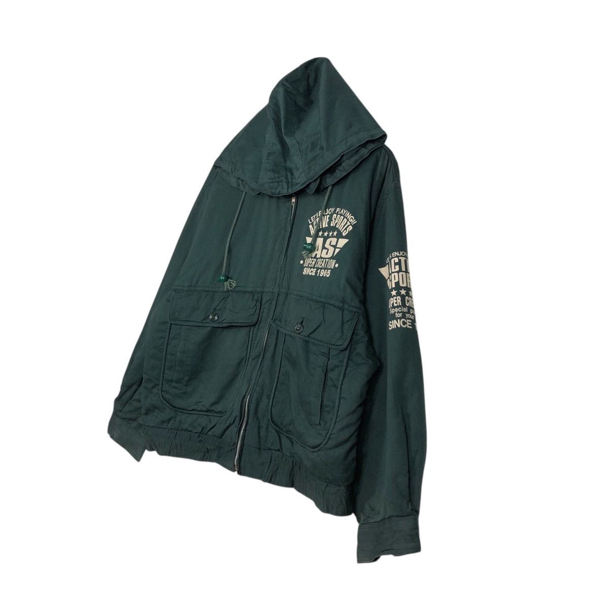 Hysteric Glamour 📌Vintage Biker Bomber Jacket Swooplex Big Logo Embroidery Size US L / EU 52-54 / 3 - 3 Thumbnail