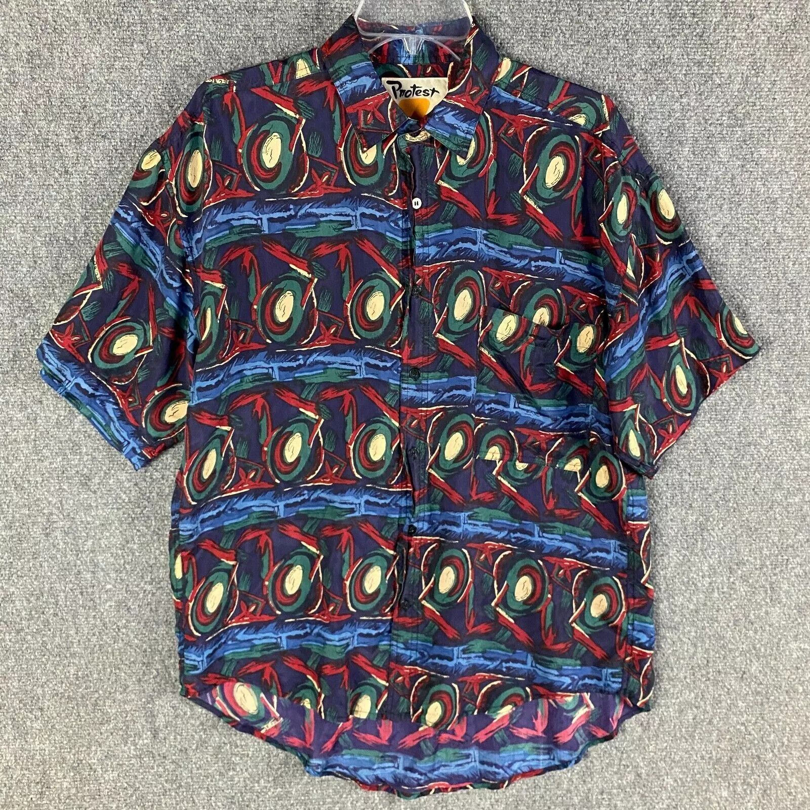 Other Protest Button Up Shirt Men's Small 100% Silk Short Sleeve S Size US S / EU 44-46 / 1 - 1 Thumbnail