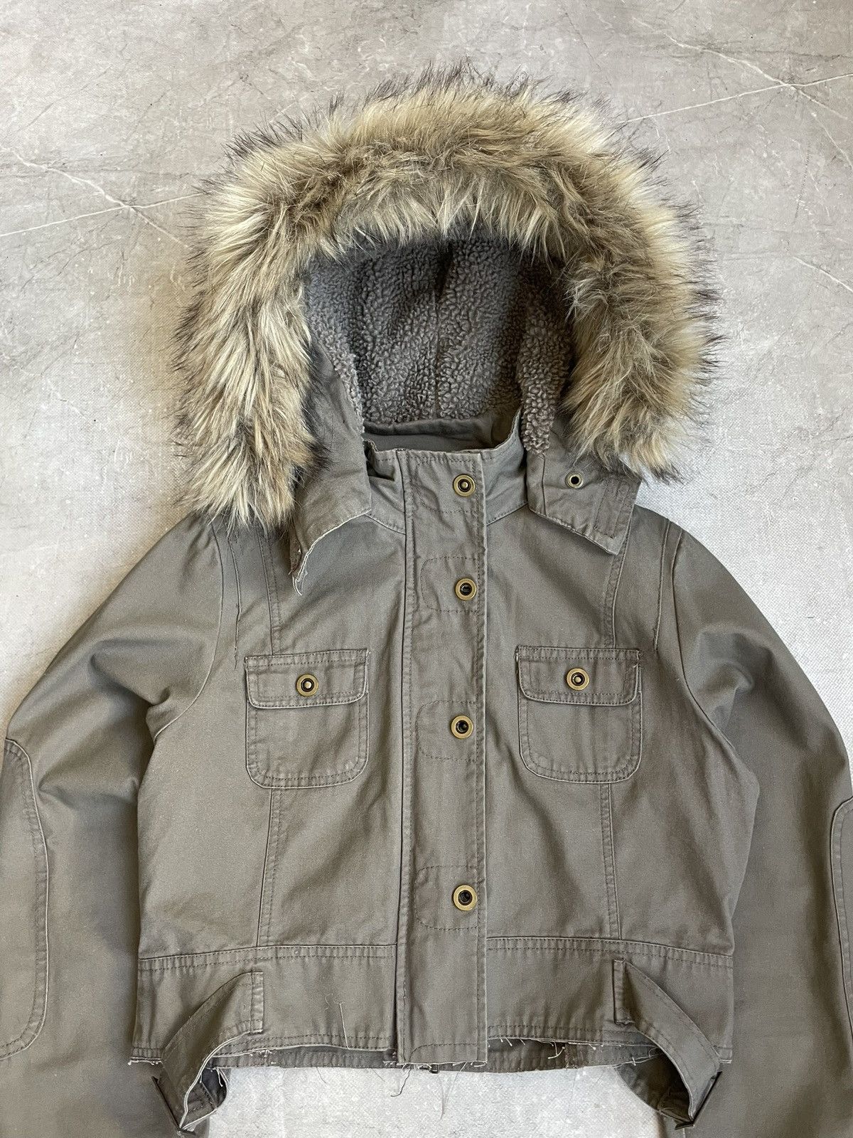 Yohji Yamamoto Green Fur Jacket Vintage Military Style hysteric glamour y2k Size US S / EU 44-46 / 1 - 3 Thumbnail