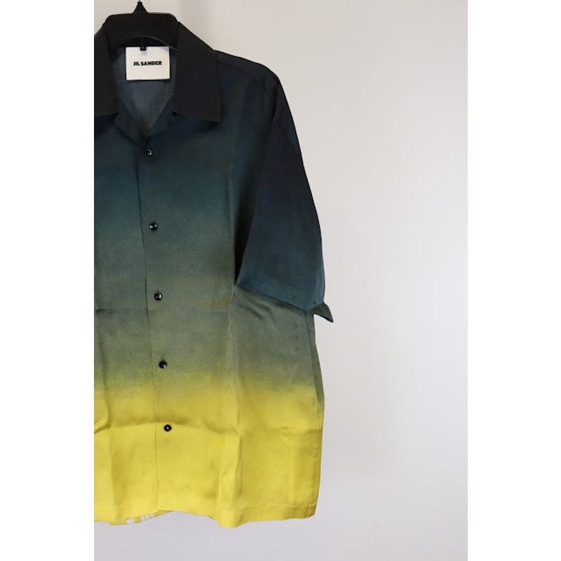 Jil Sander o1rshd1 Camicia Degrade, Palm Tree Fluid Viscose Shirt Size US S / EU 44-46 / 1 - 7 Thumbnail