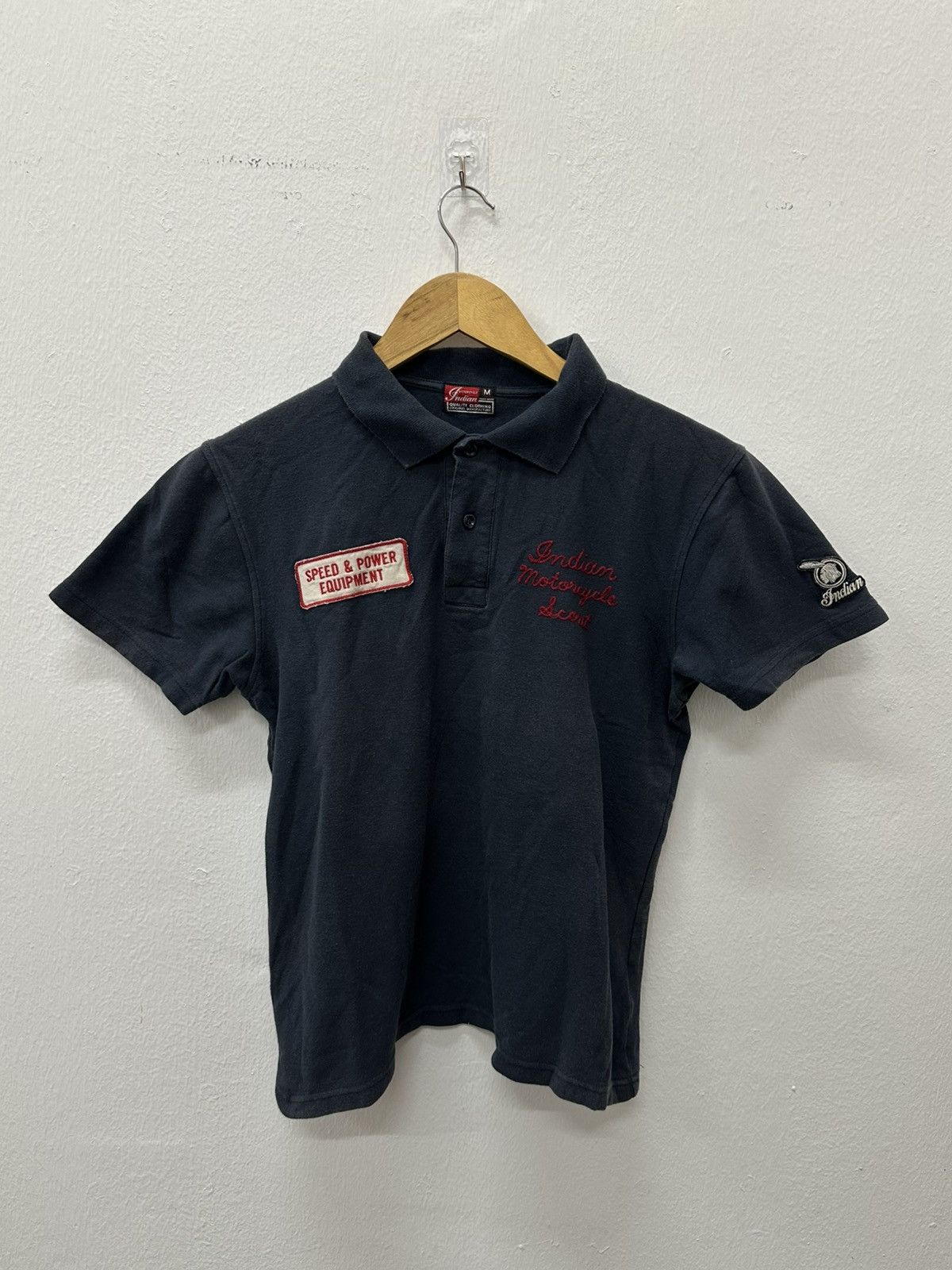 Indian Motorcycle 2000's Indian Motocycle " Adams Repair Service " Polo Shirt Size US XS / EU 42 / 0 - 10 Thumbnail