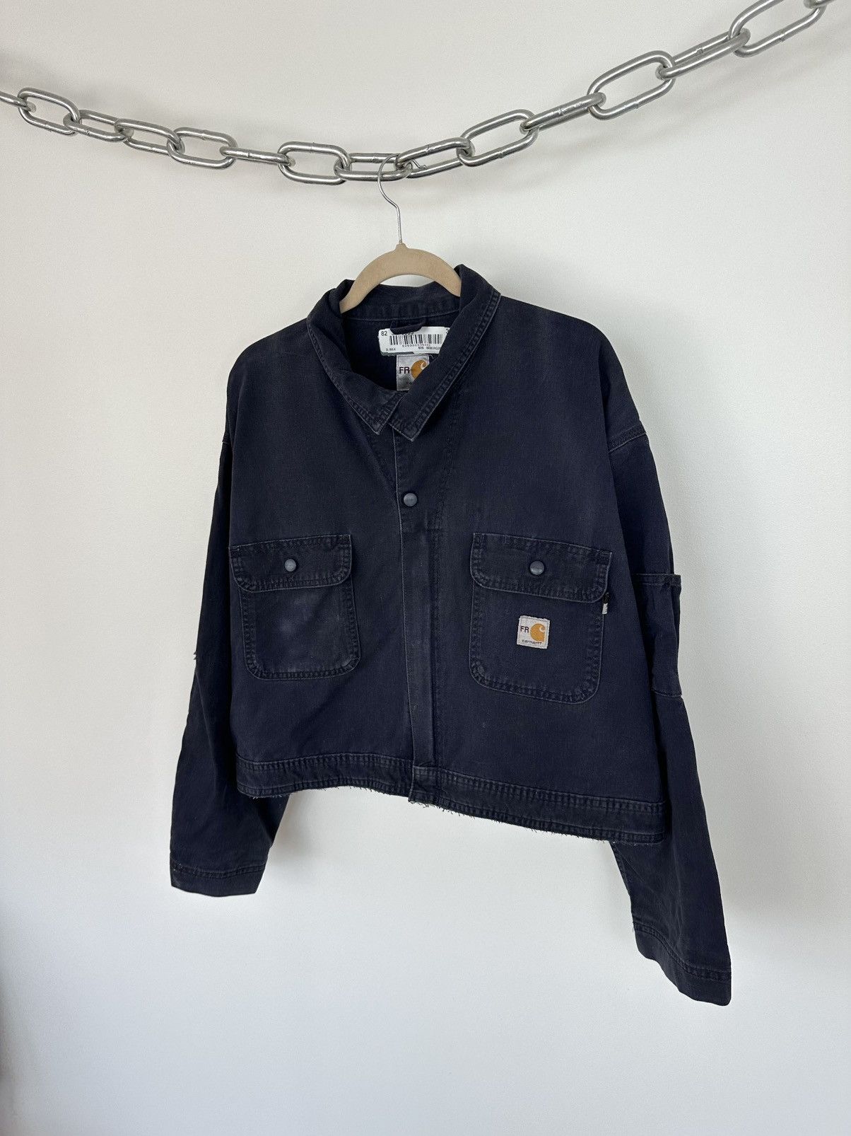 Carhartt Vintage Carhartt Flame Resistant USA Cropped Y2K Work Jacket Size US L / EU 52-54 / 3 - 5 Thumbnail