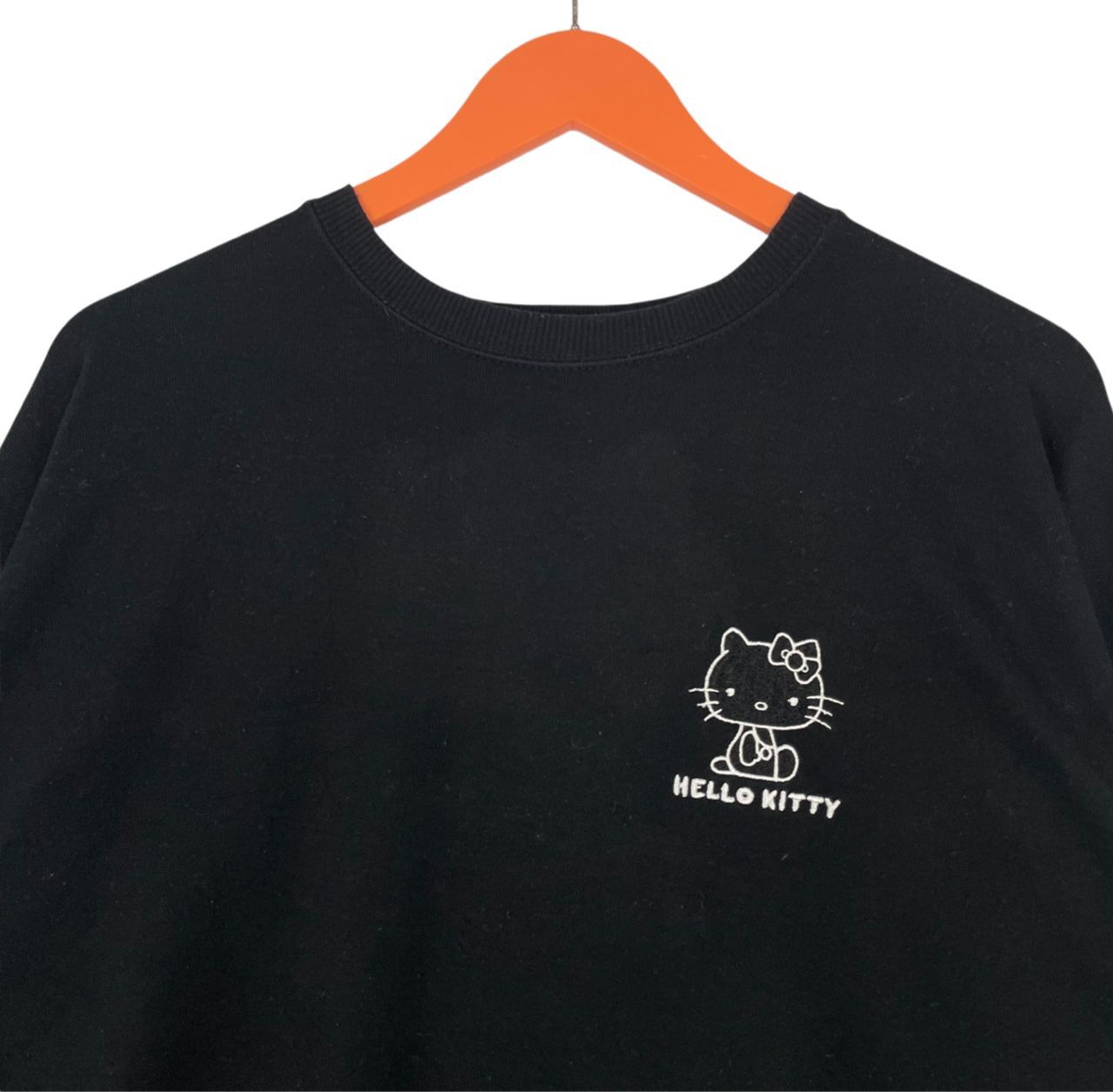 Anime Vintage Hello Kitty Embroided Backhit Logo Sweatshirt Size XL / US 12-14 / IT 48-50 - 5 Thumbnail