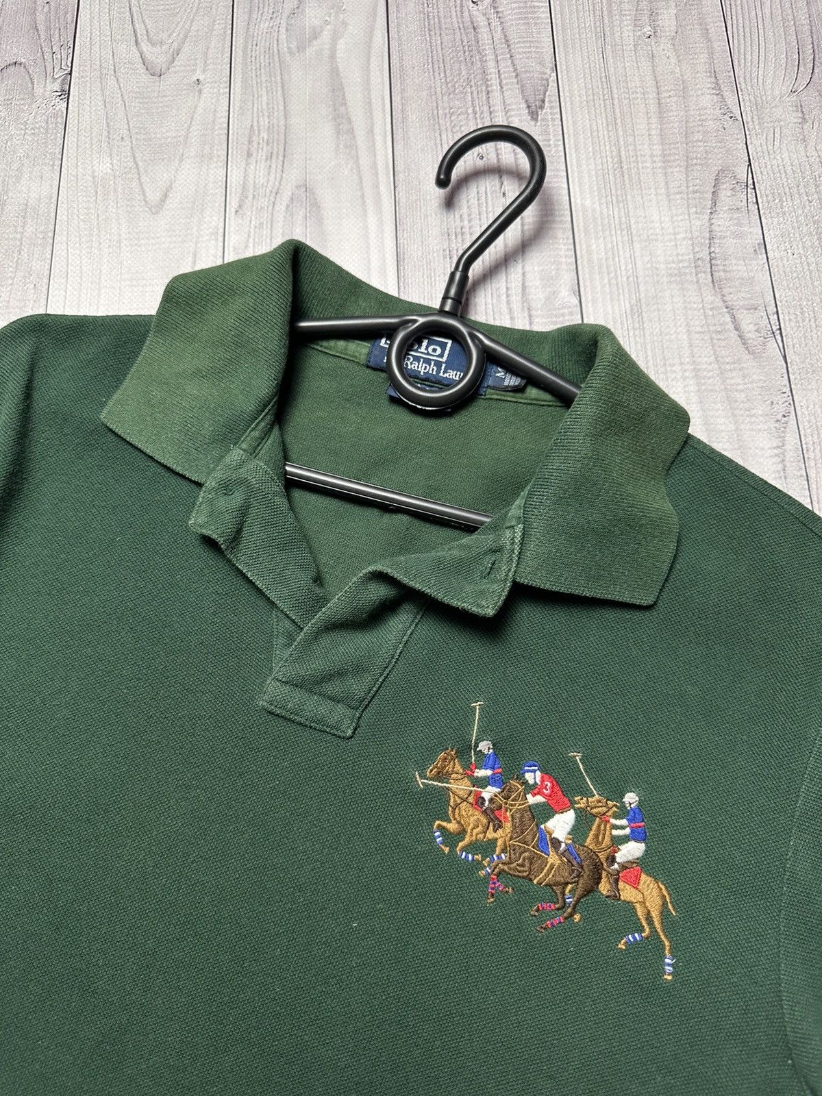 Vintage Vintage Rugby jersey polo Ralph Lauren logo size S/M green Size US M / EU 48-50 / 2 - 4 Thumbnail