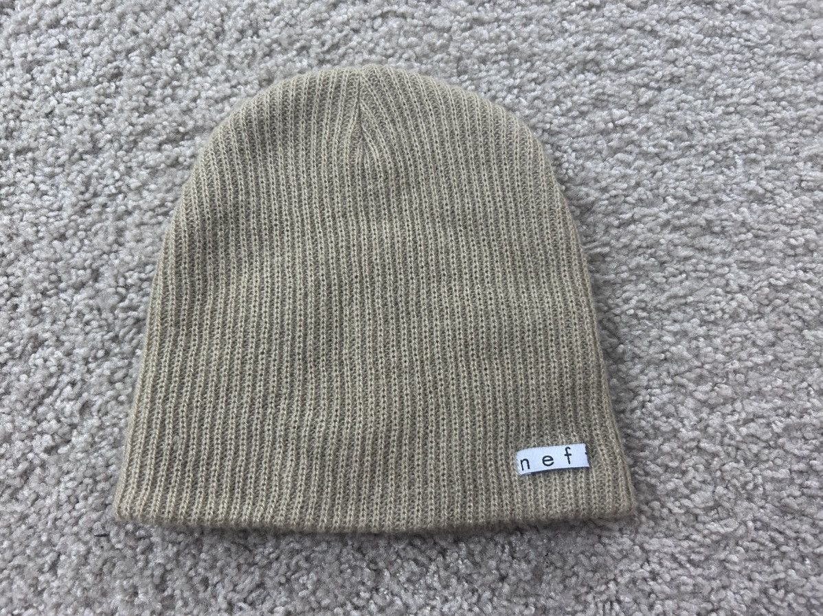 NEFF Neff y2k zumiez tan neutral beanie hat Size ONE SIZE - 1 Thumbnail